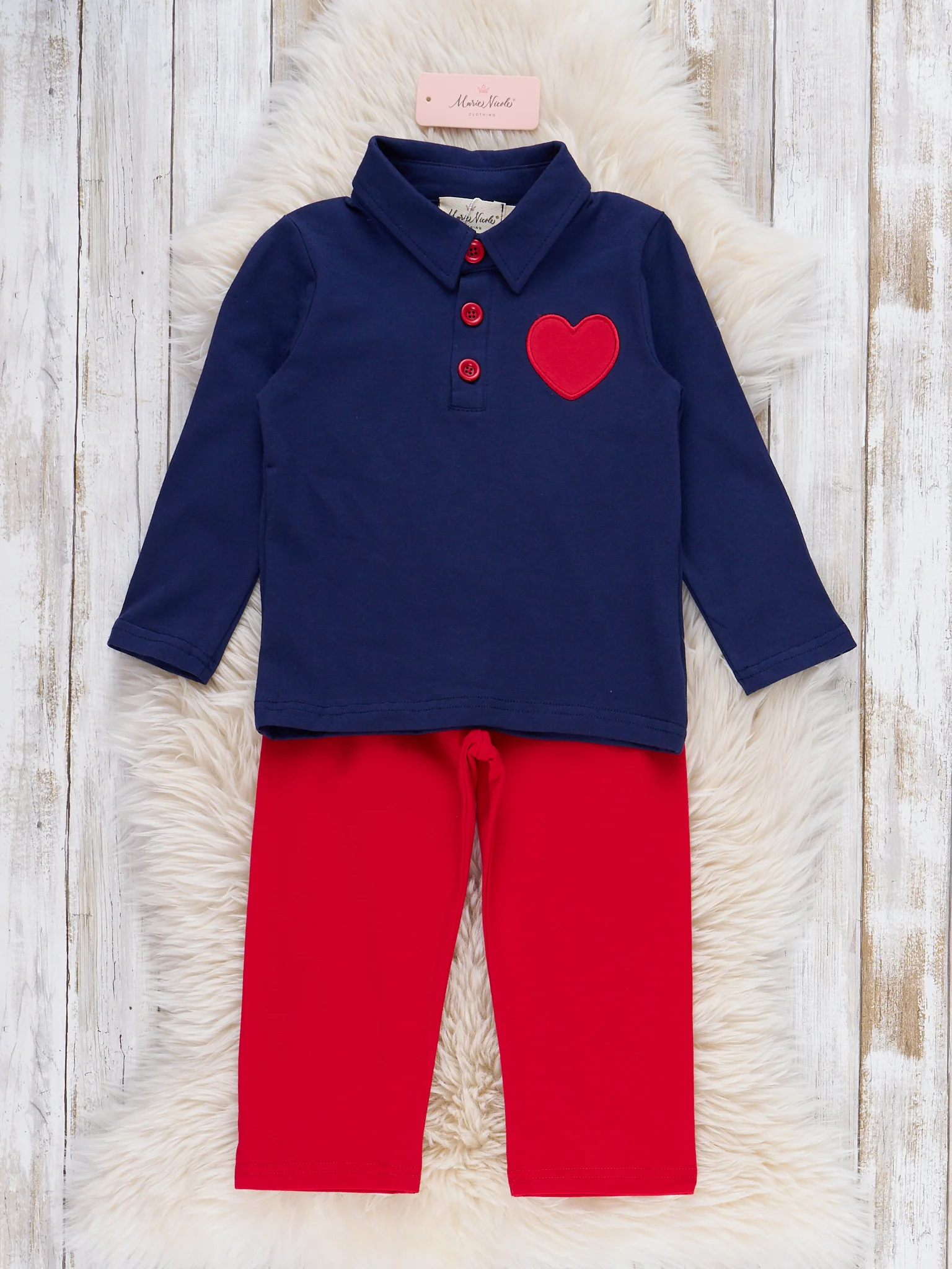 Love Game Polo Embroidered Outfit