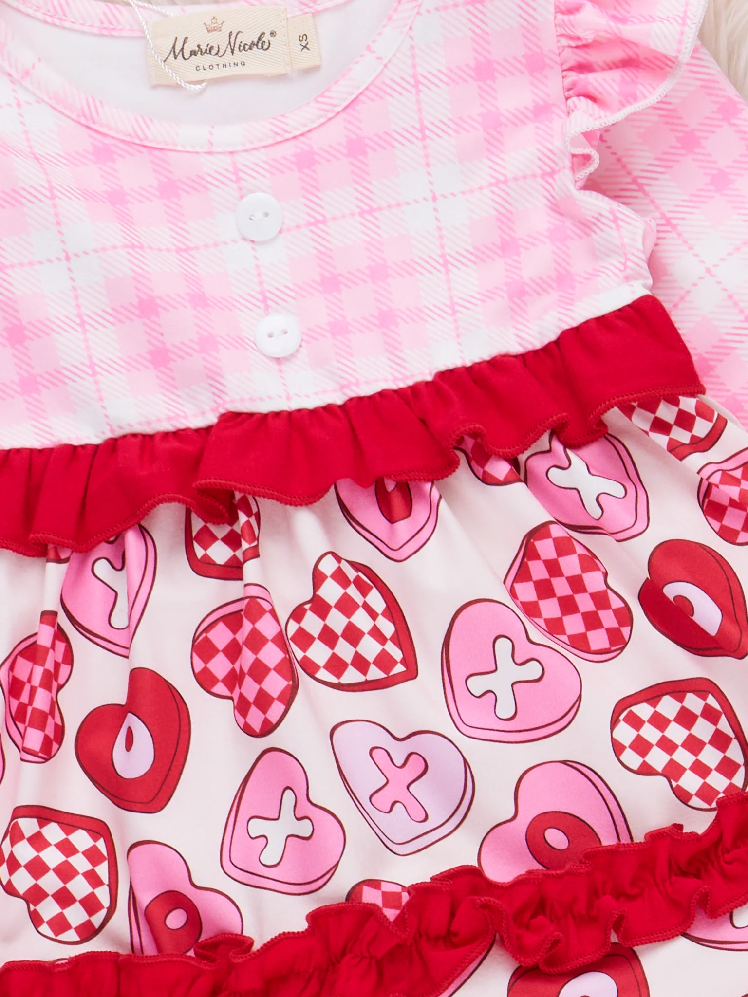 Lovebug Ruffle Plaid Outfit - Image 2