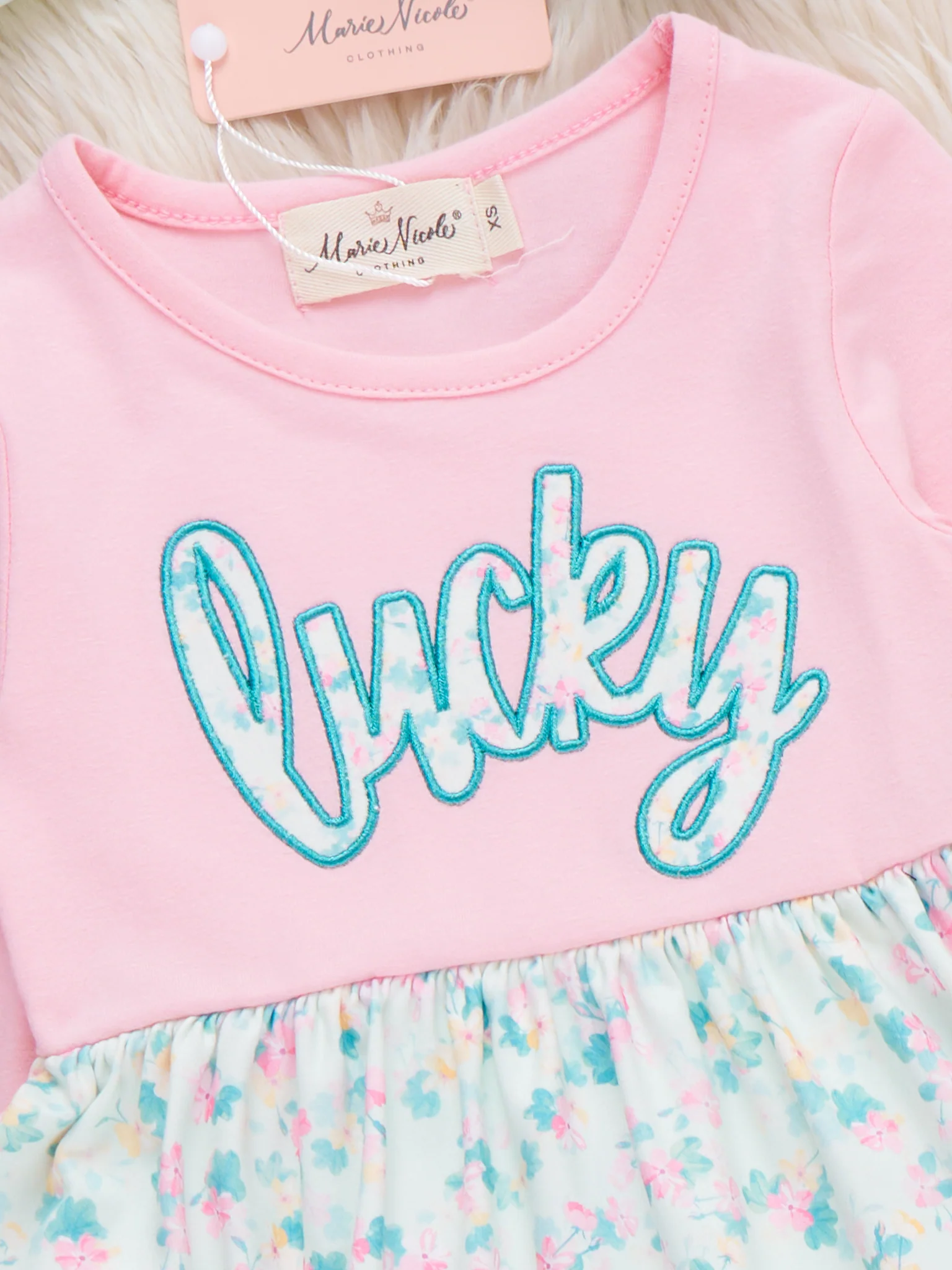 Lucky Blooms Embroidered Ruffle Dress - Image 2