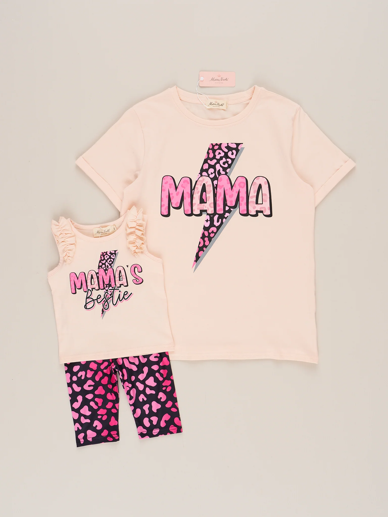 Mama's Bestie Leopard Lightning Outfit - Image 4