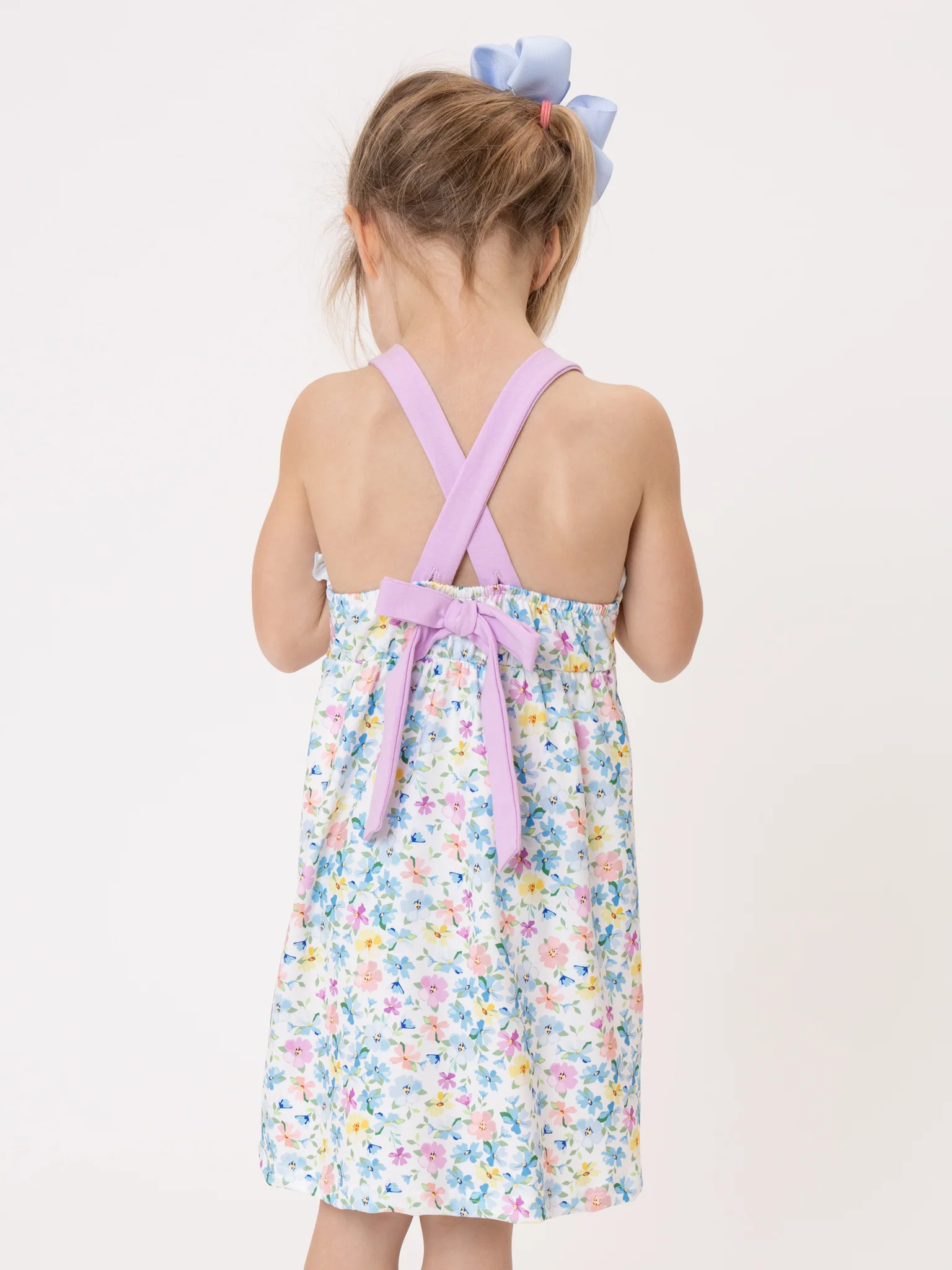 MAMA'S GIRL Petal Hem Smocked Ruffle Dress - Image 6