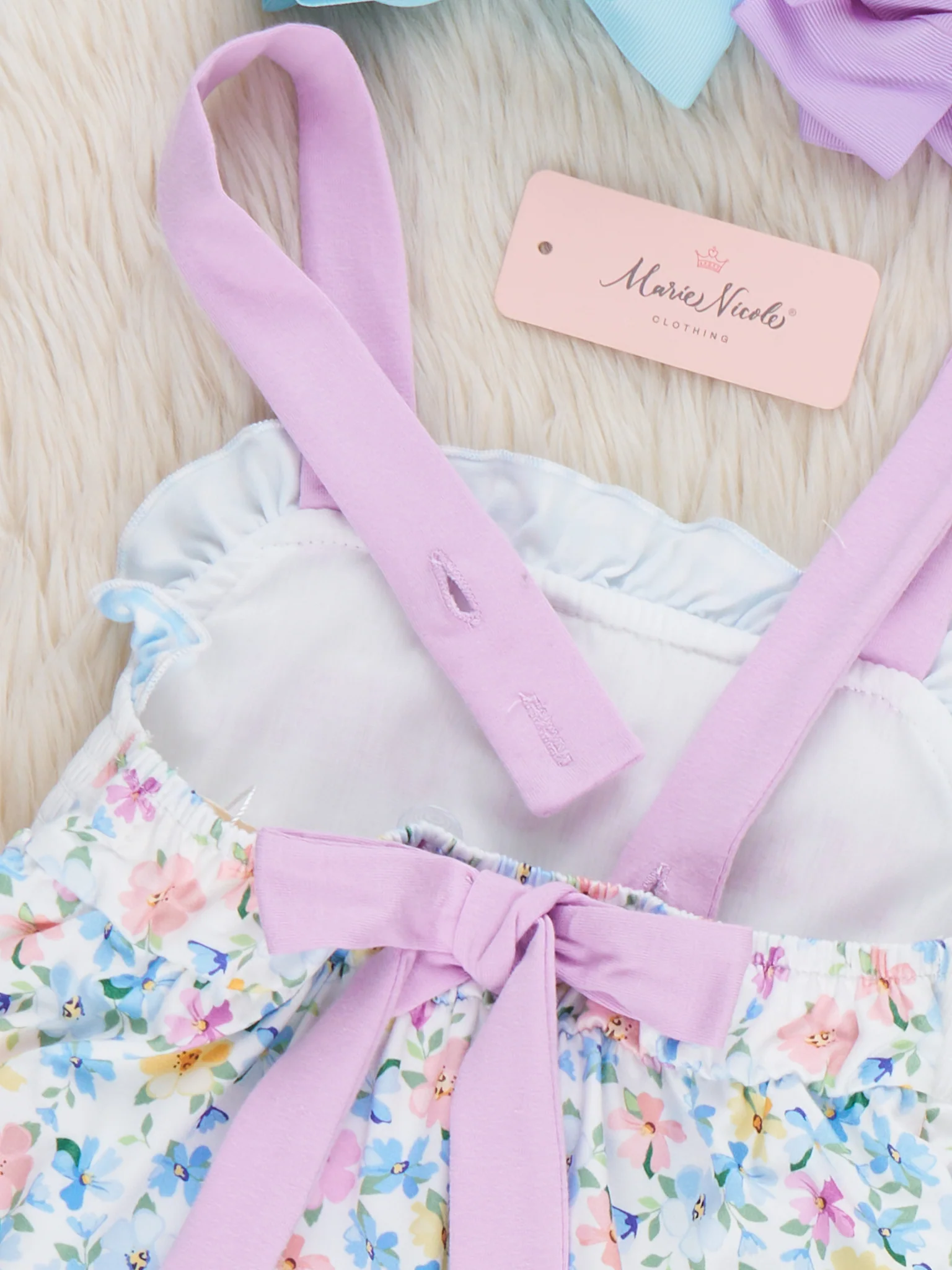 MAMA'S GIRL Petal Hem Smocked Ruffle Outfit - Image 6