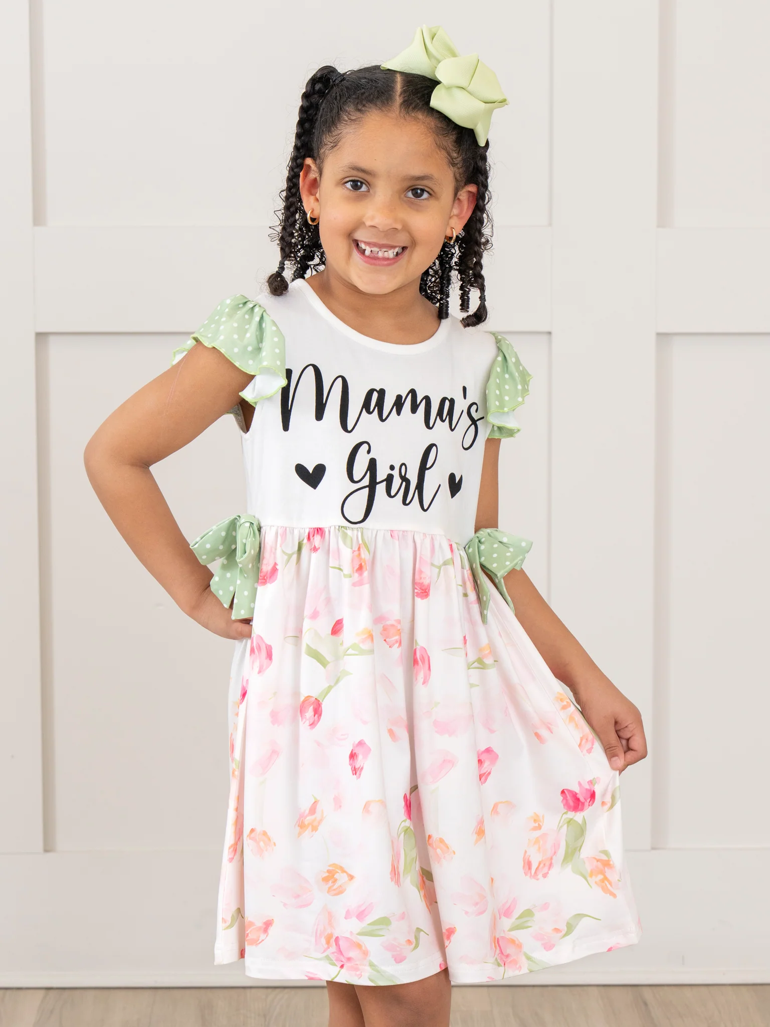 Mama's Girl Tulip Garden Ruffle Dress