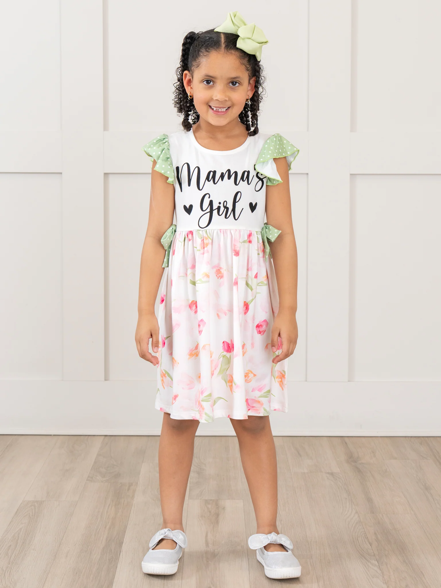 Mama's Girl Tulip Garden Ruffle Dress - Image 3