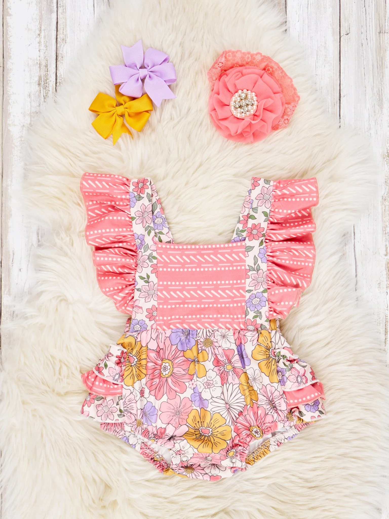 Marigold Ruffle Romper