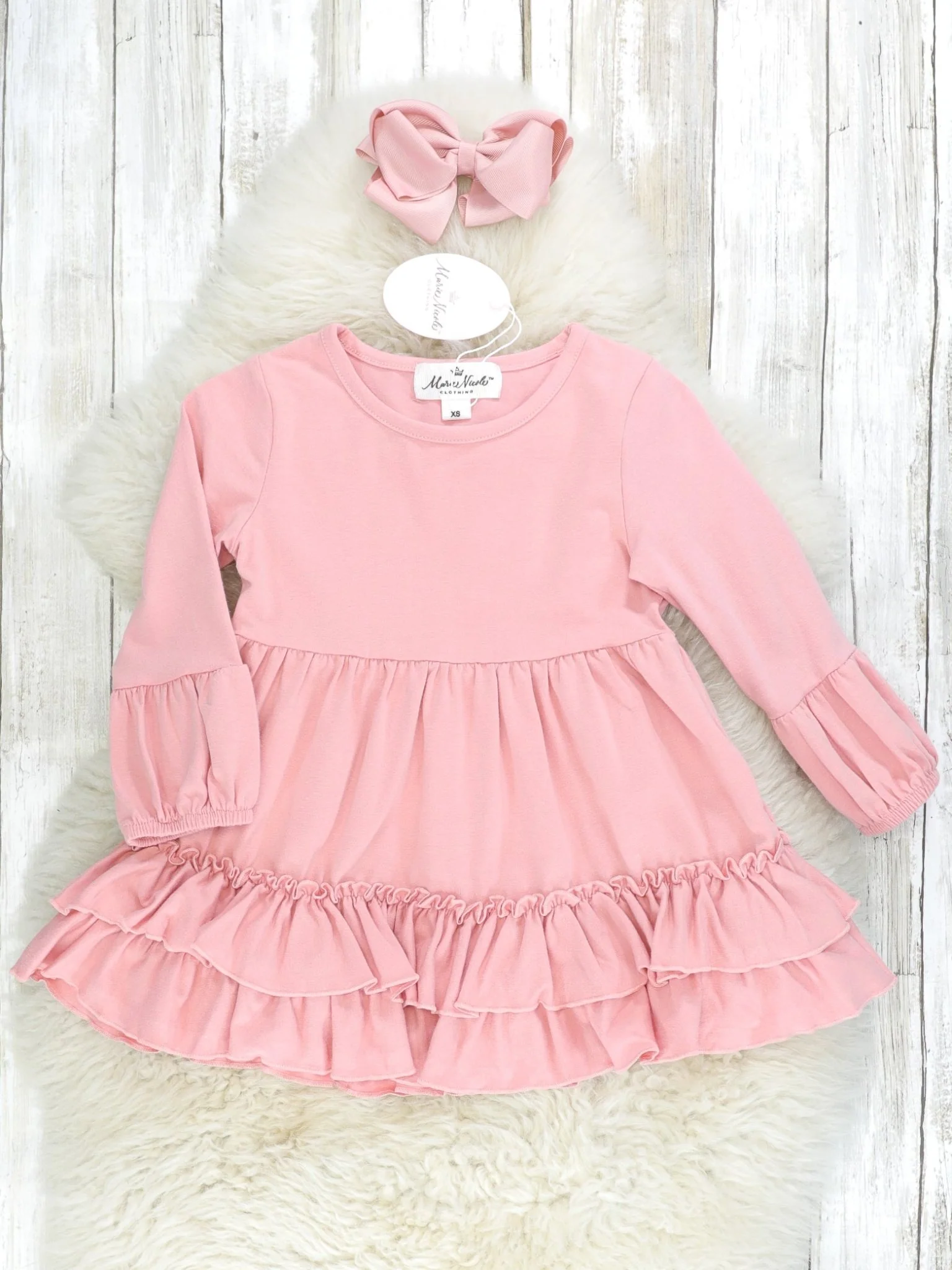 Mauve Floral 3 Piece Outfit - Image 3