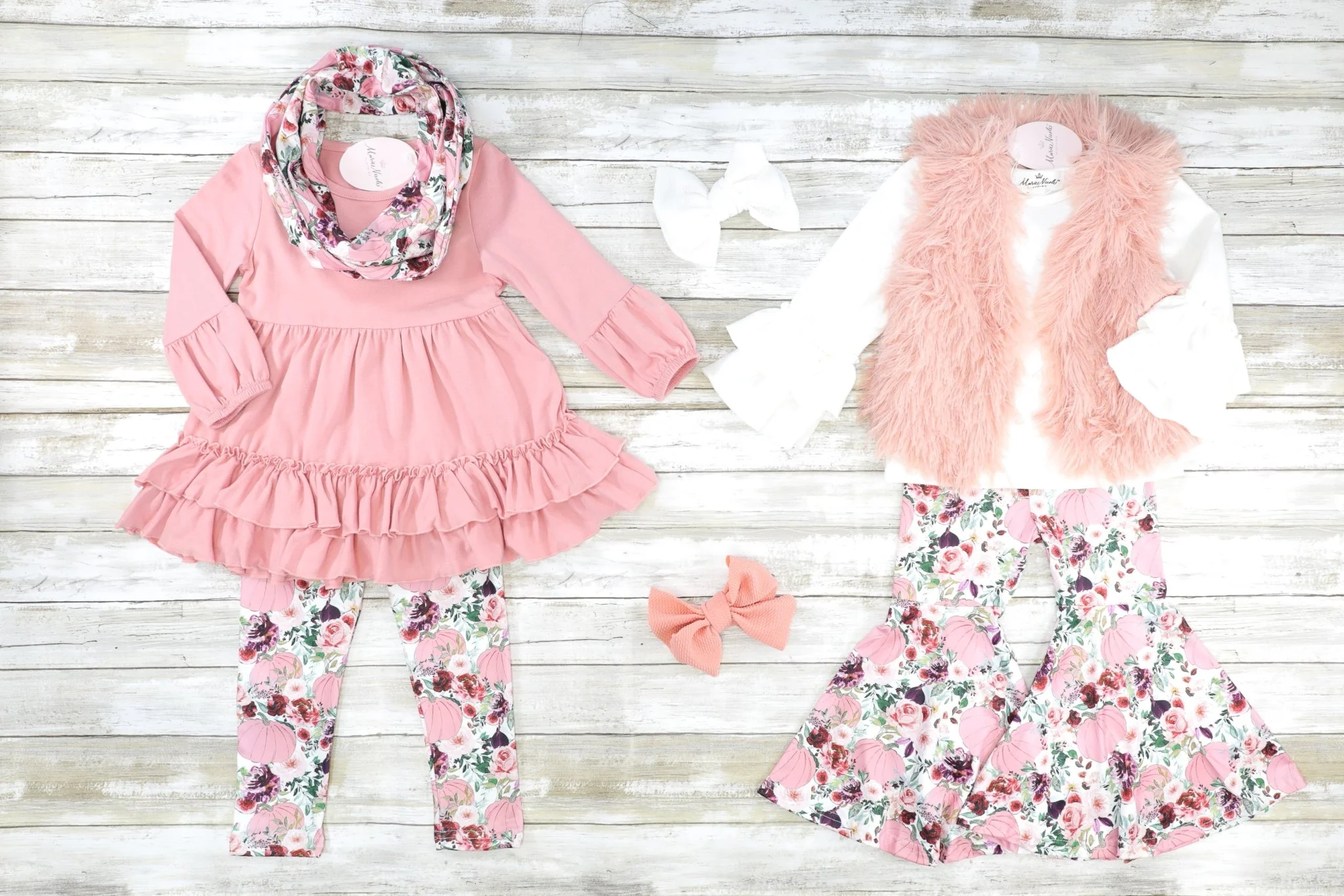 Mauve Floral 3 Piece Outfit - Image 4