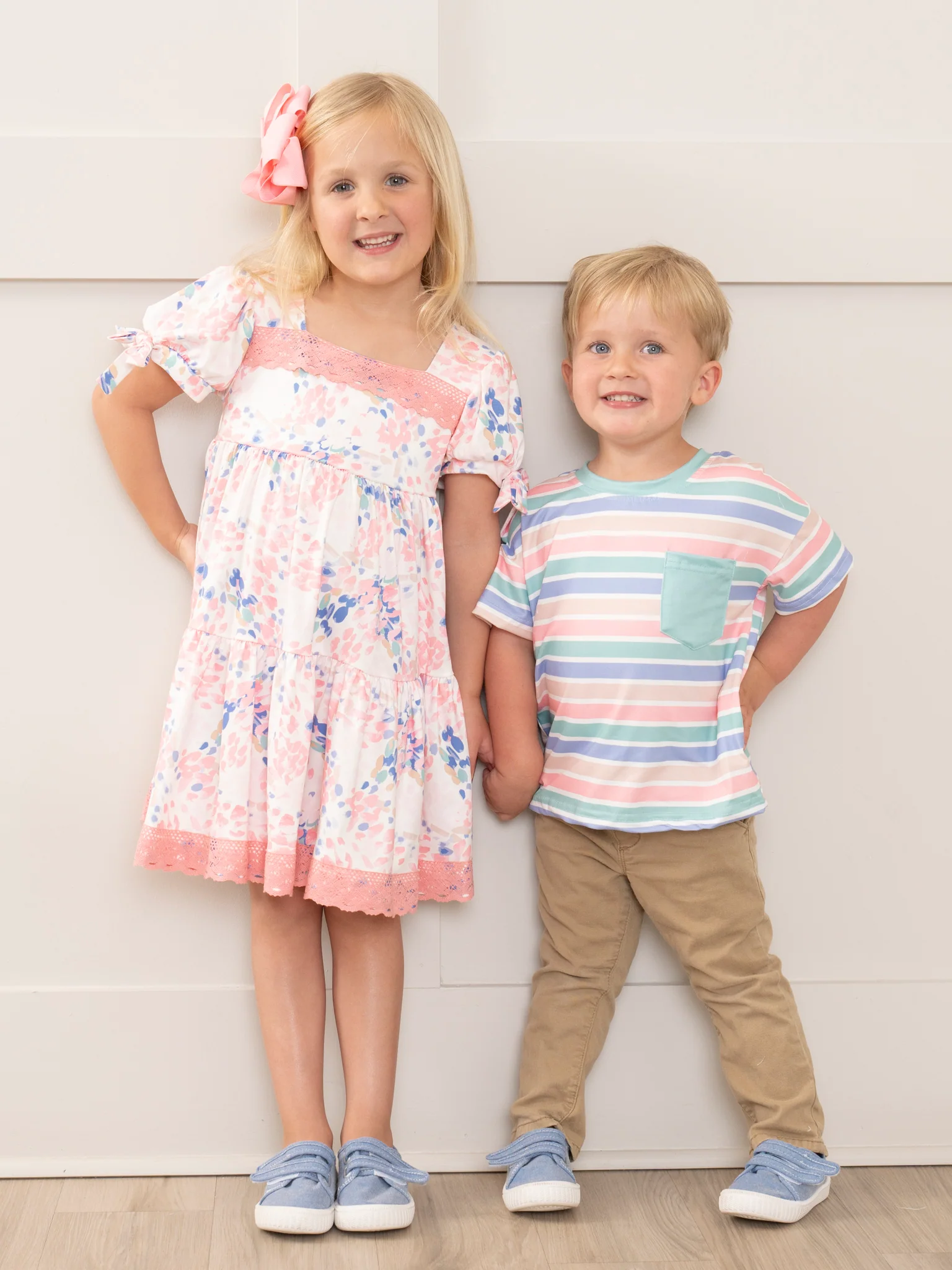 Mauve & Violet Garden Lace Hem Dress - Image 6