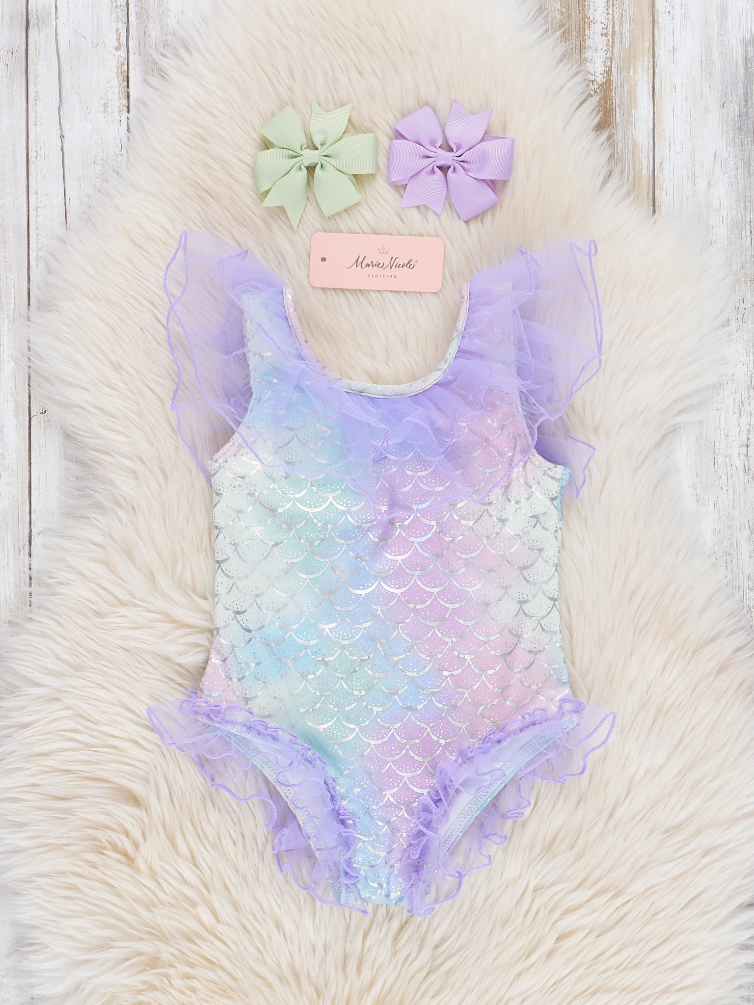 Mermaid Scales Tulle Swimsuit - Image 2