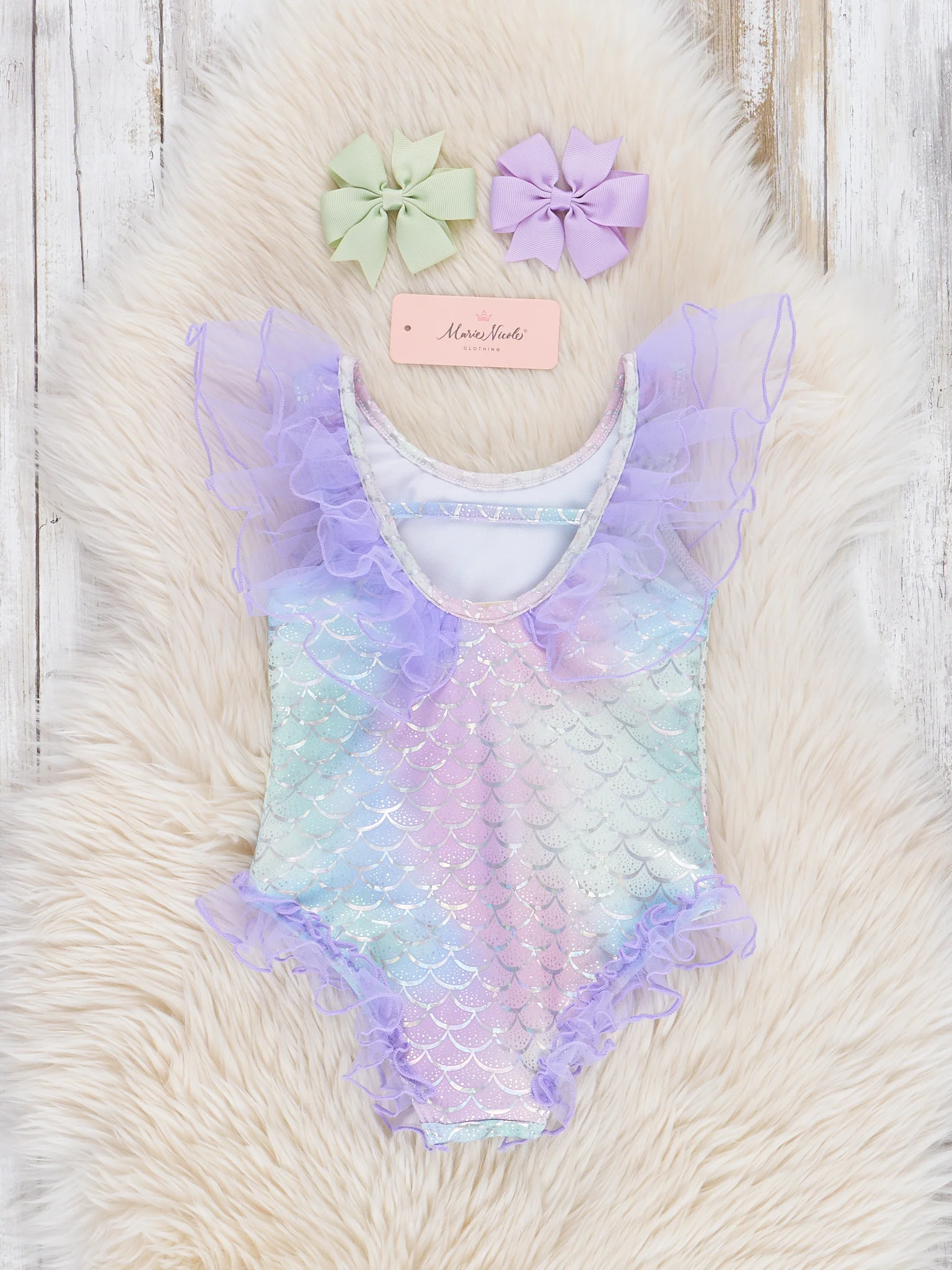 Mermaid Scales Tulle Swimsuit - Image 3