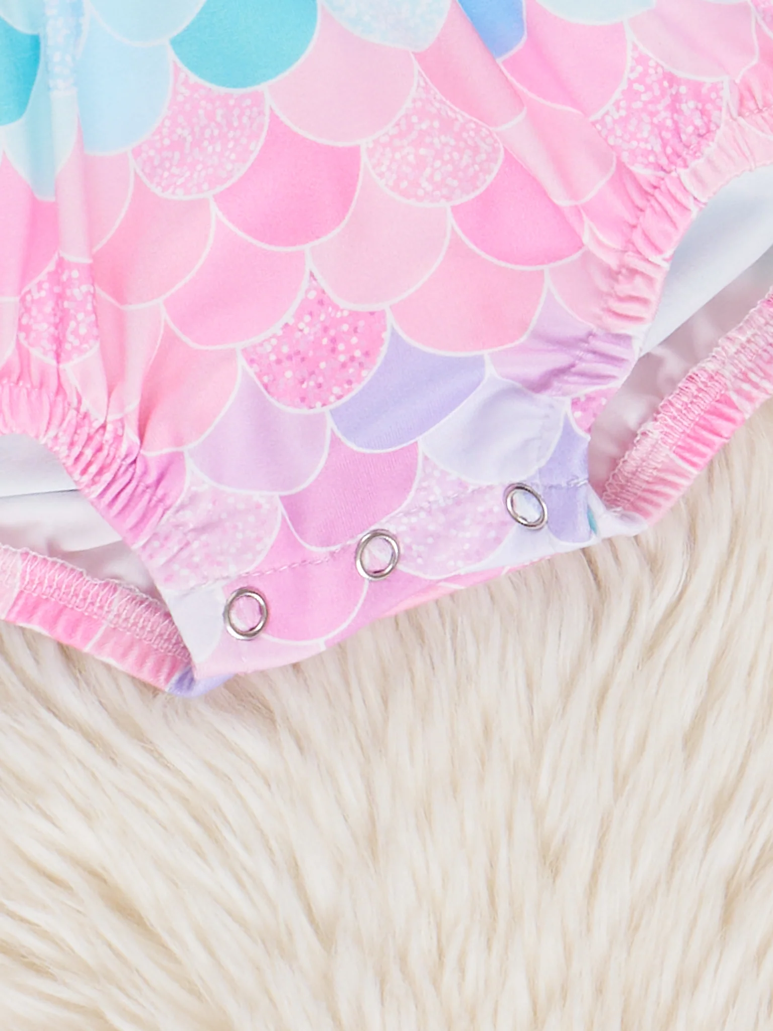 Mermaid Splash Ruffle Bubble Romper - Image 3