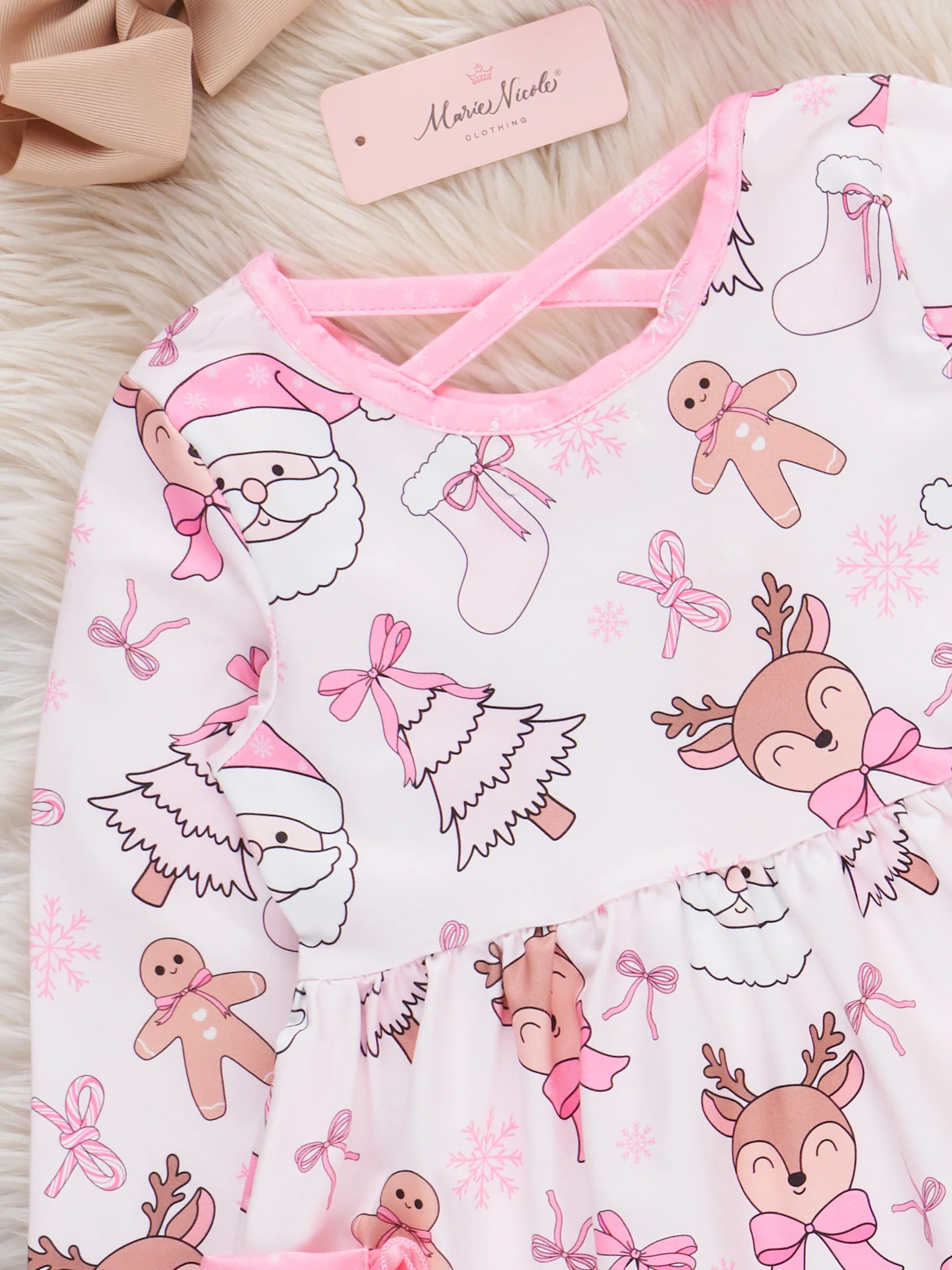 Merry Magic Ruffle Dress - Image 3