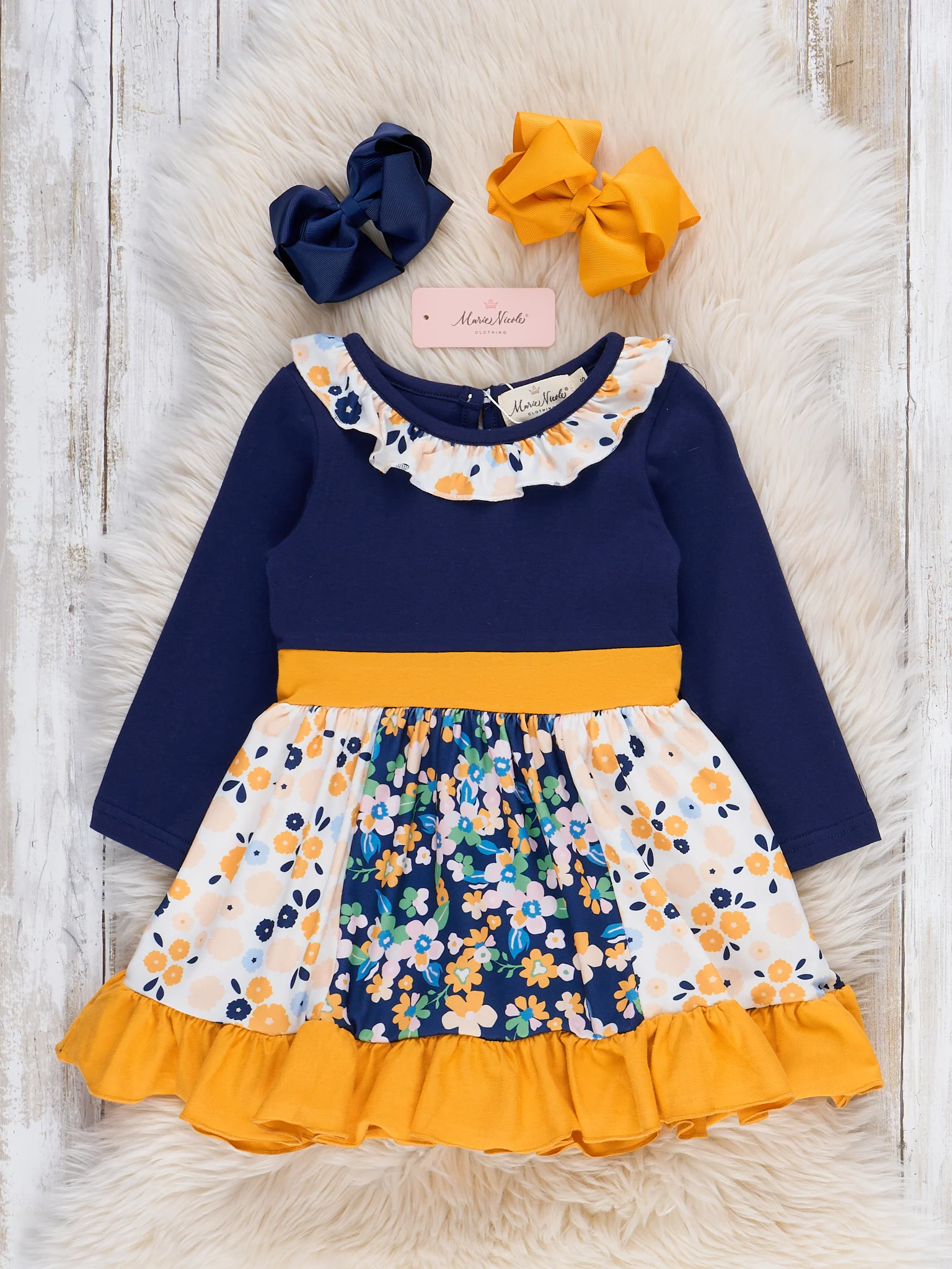 Midnight Blooms Dress - Image 2