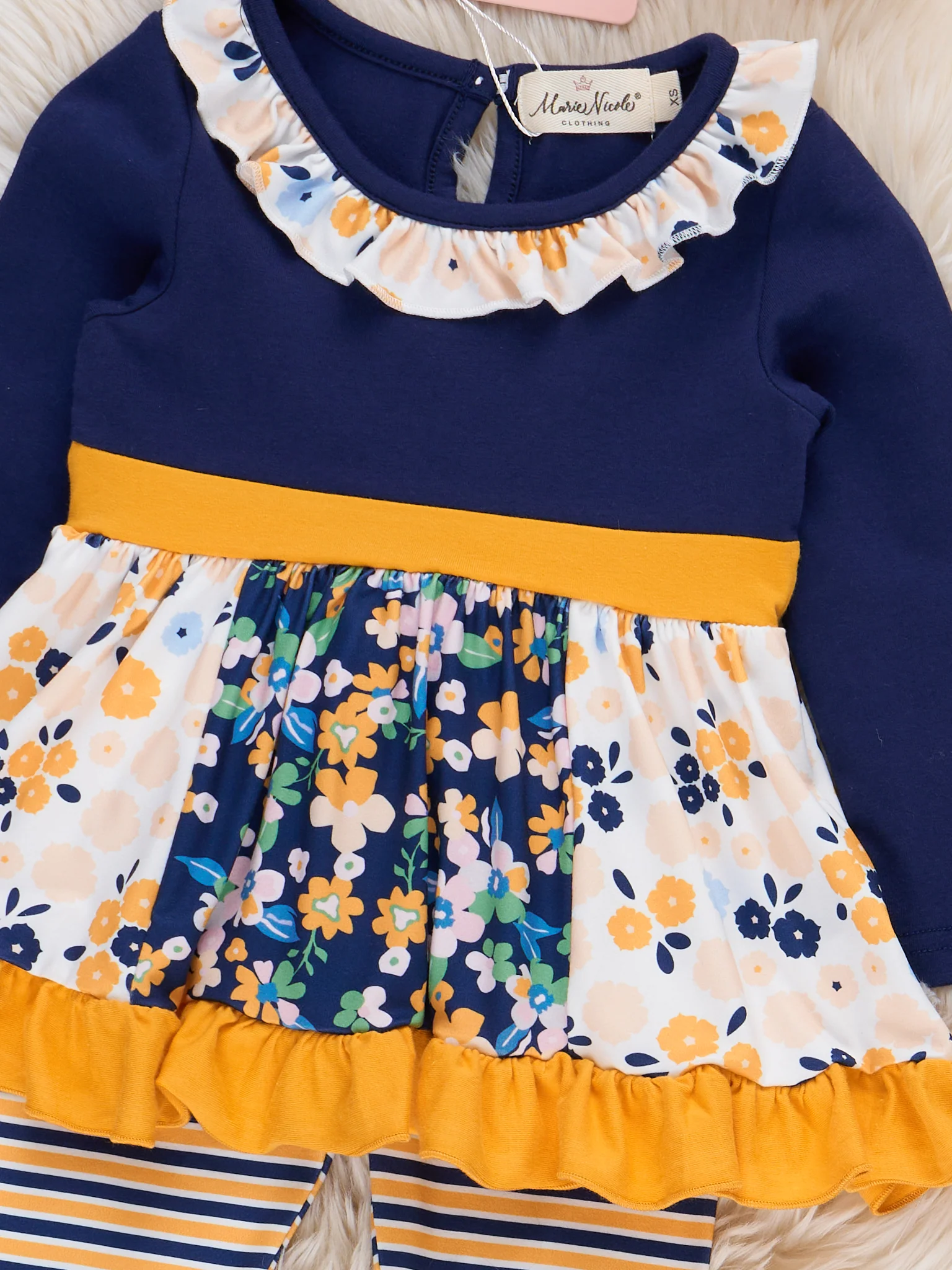 Midnight Blooms Ruffle Outfit - Image 3