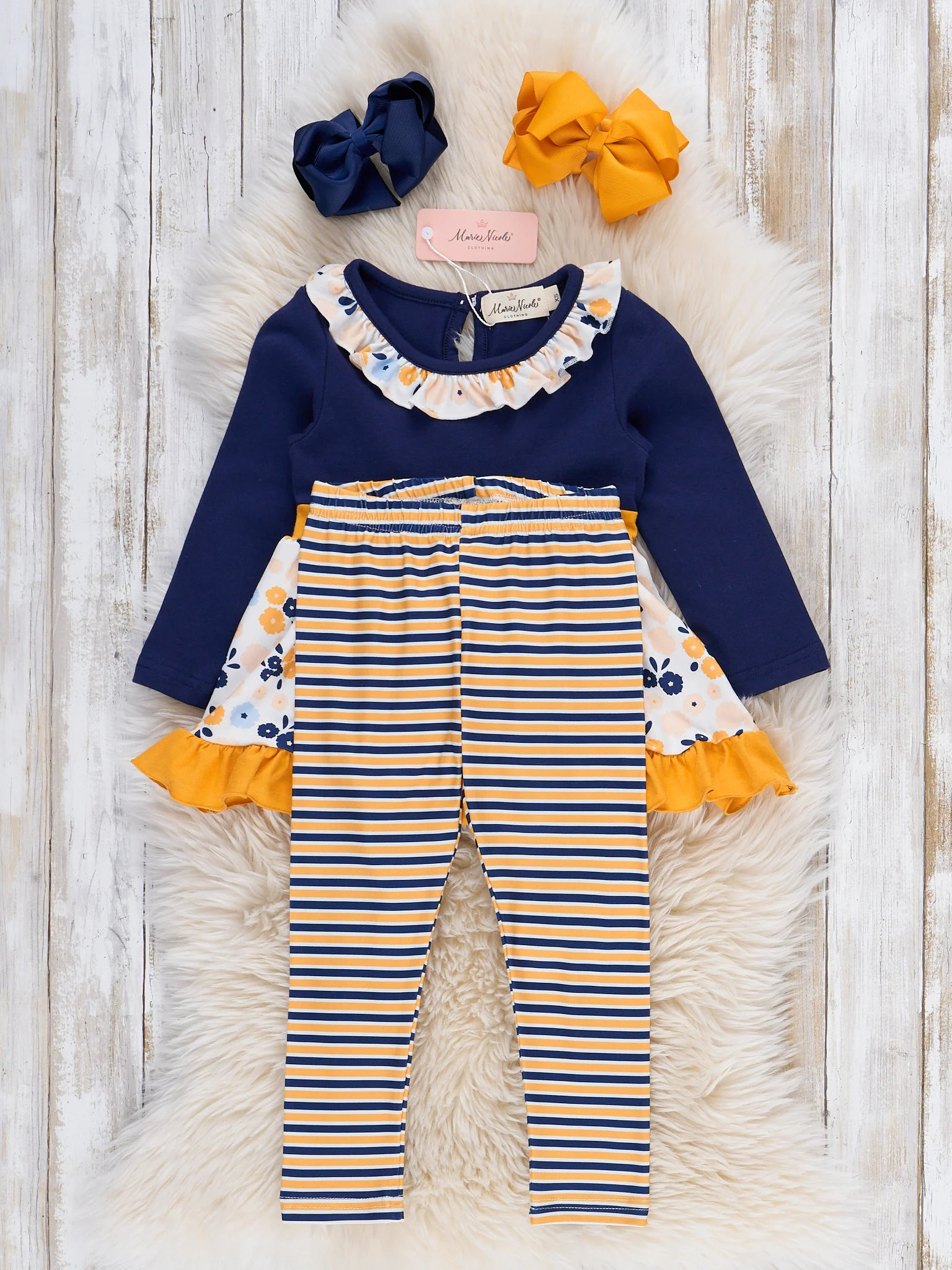 Midnight Blooms Ruffle Outfit - Image 4