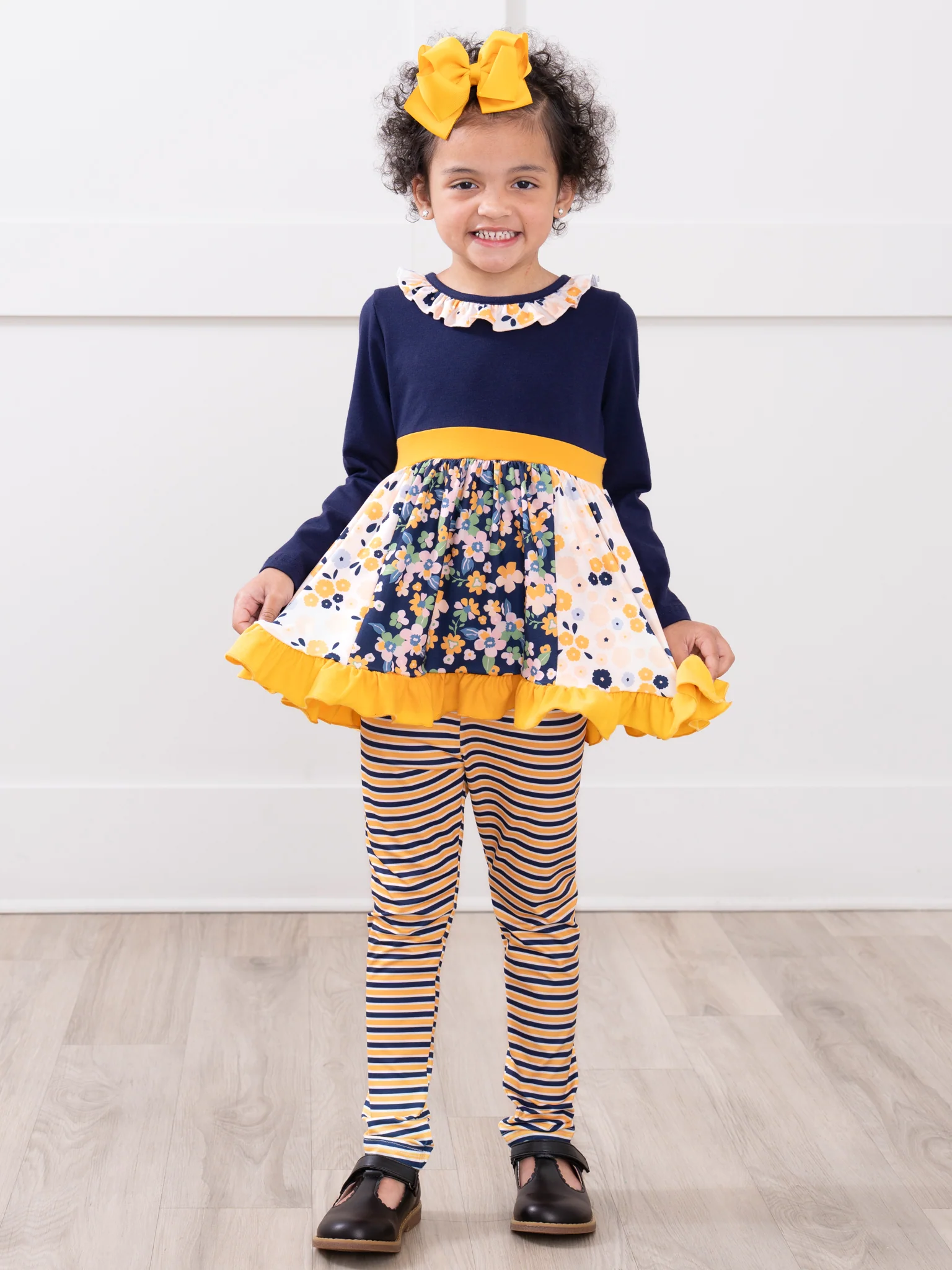Midnight Blooms Ruffle Outfit - Image 6