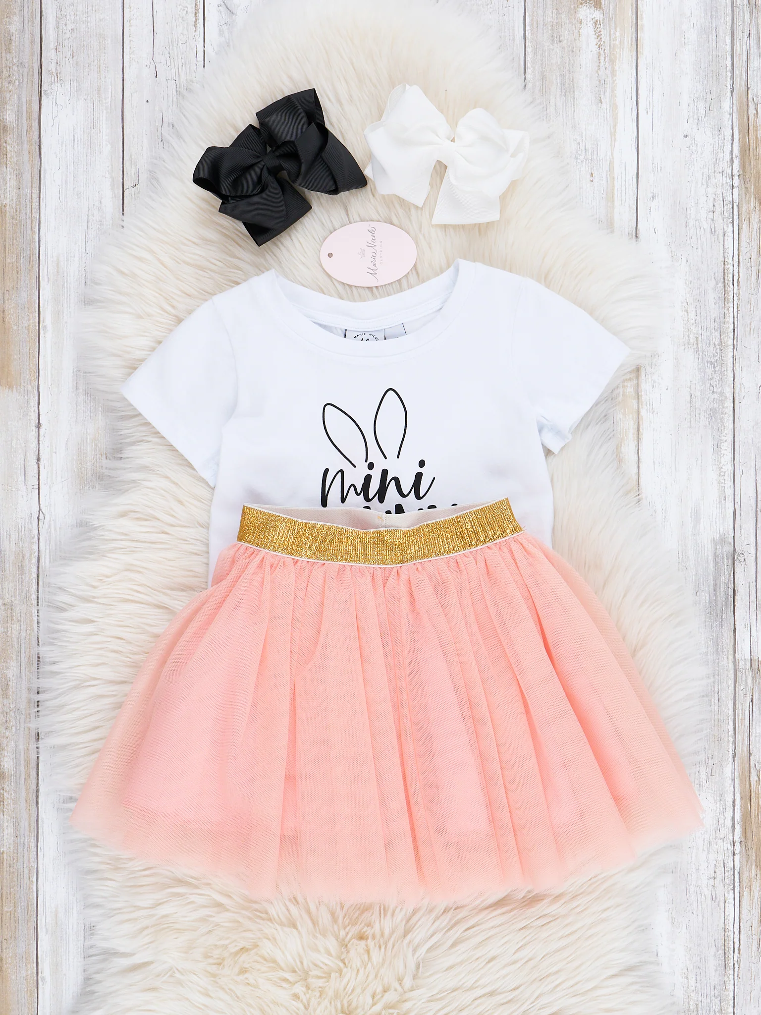 "Mini Bunny" Outfit w/ Tulle Skirt - Image 3