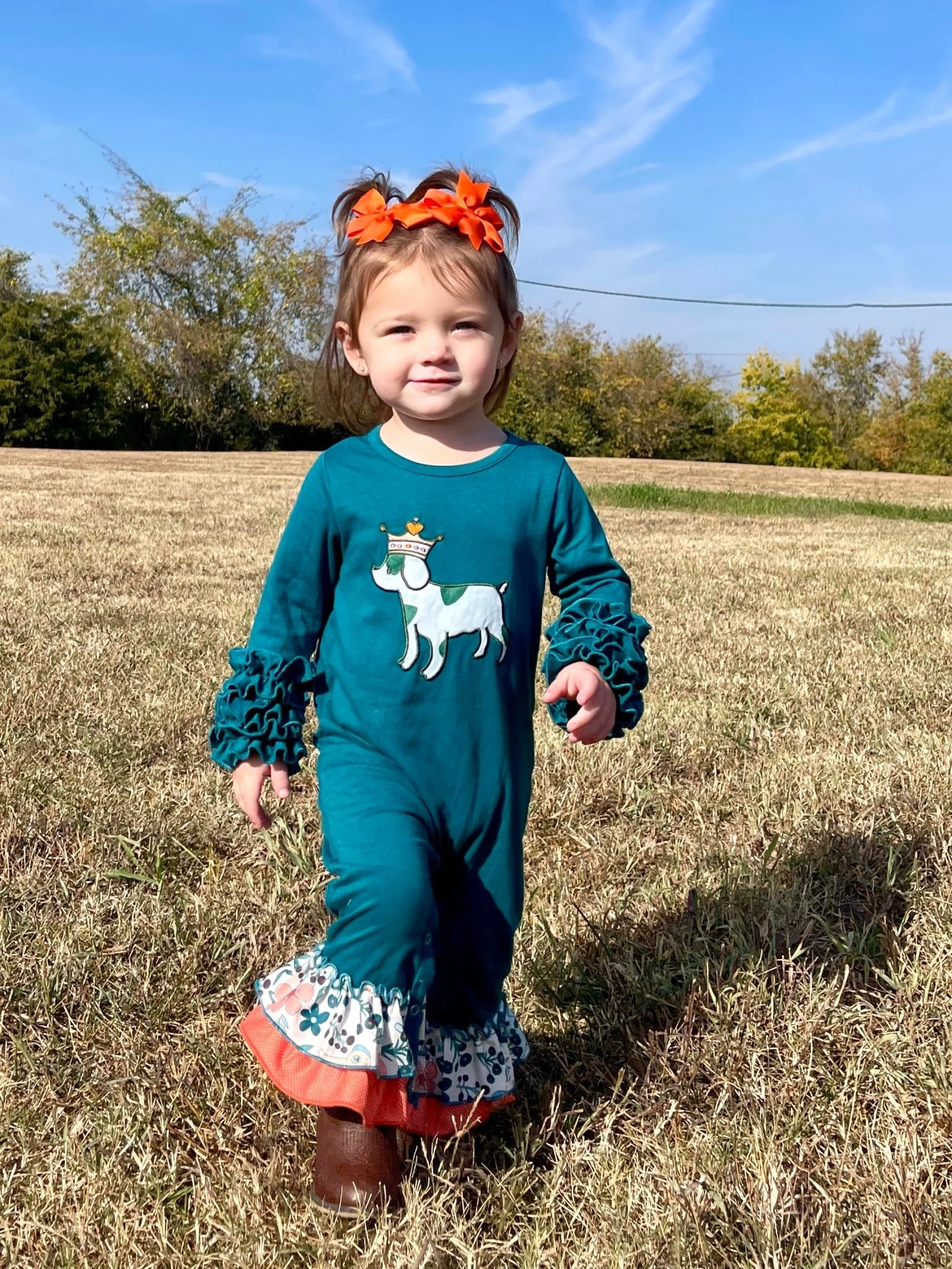 MNC Royal Pups™ - Eloise Icing Ruffle Romper - Image 2