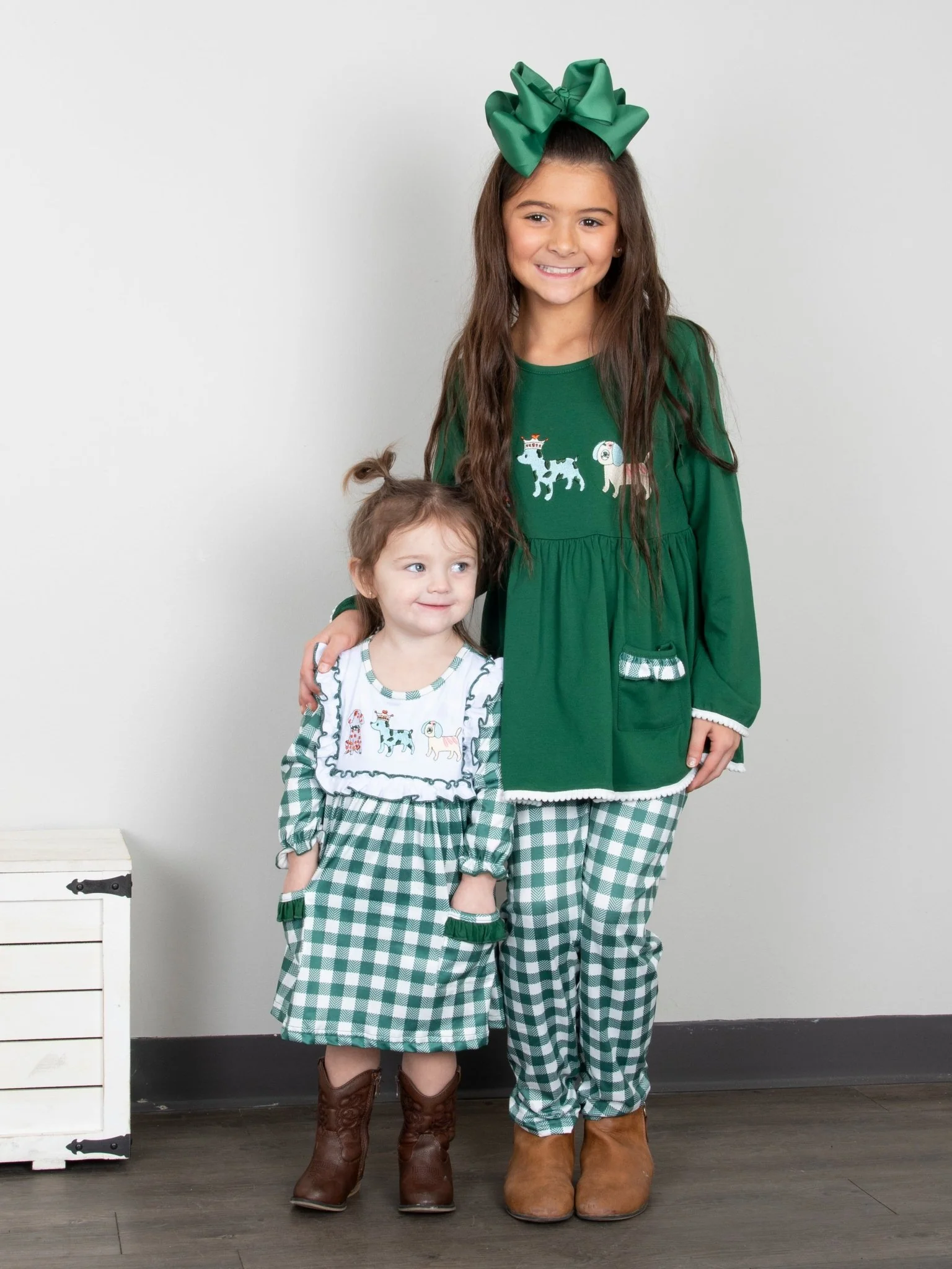 MNC Royal Pups™ Green Gingham Pocket Dress - Image 4