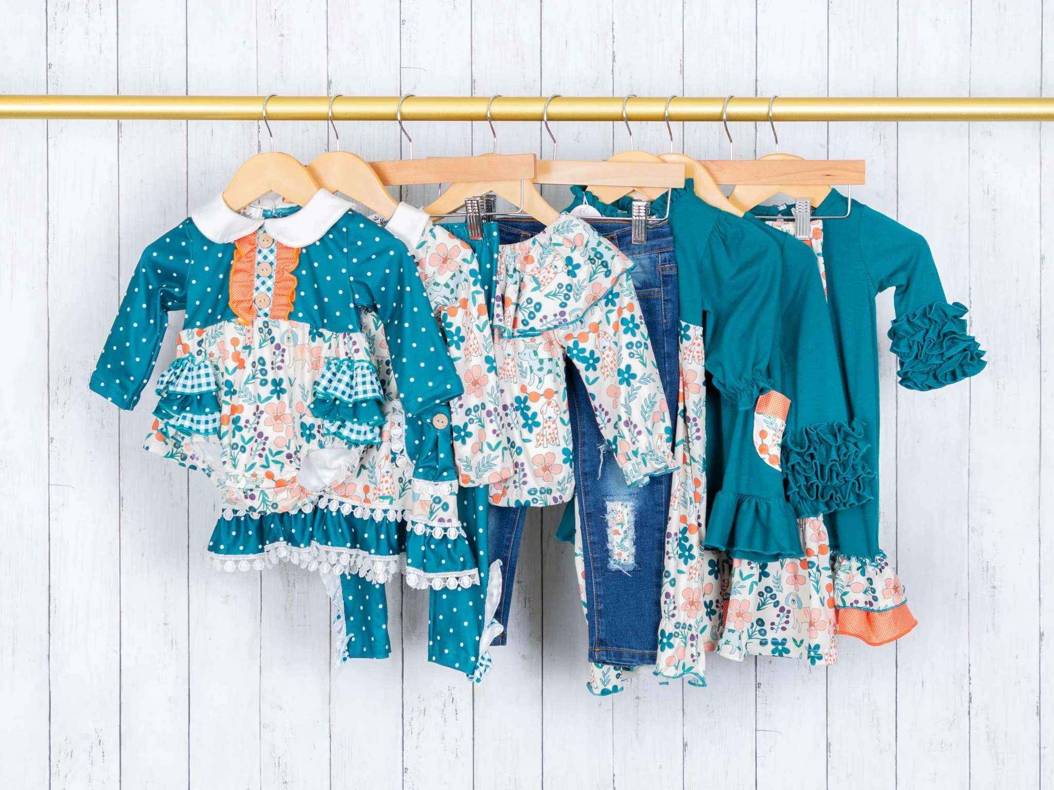 MNC Royal Pups™ - Round Ruffle Denim Outfit - Image 3