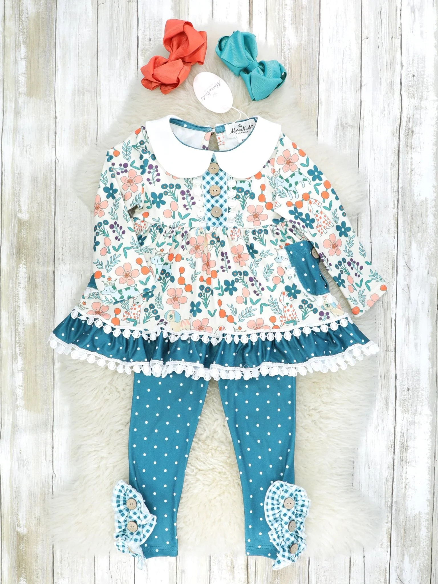 MNC Royal Pups™ - Vintage Ruffle Outfit - Image 3