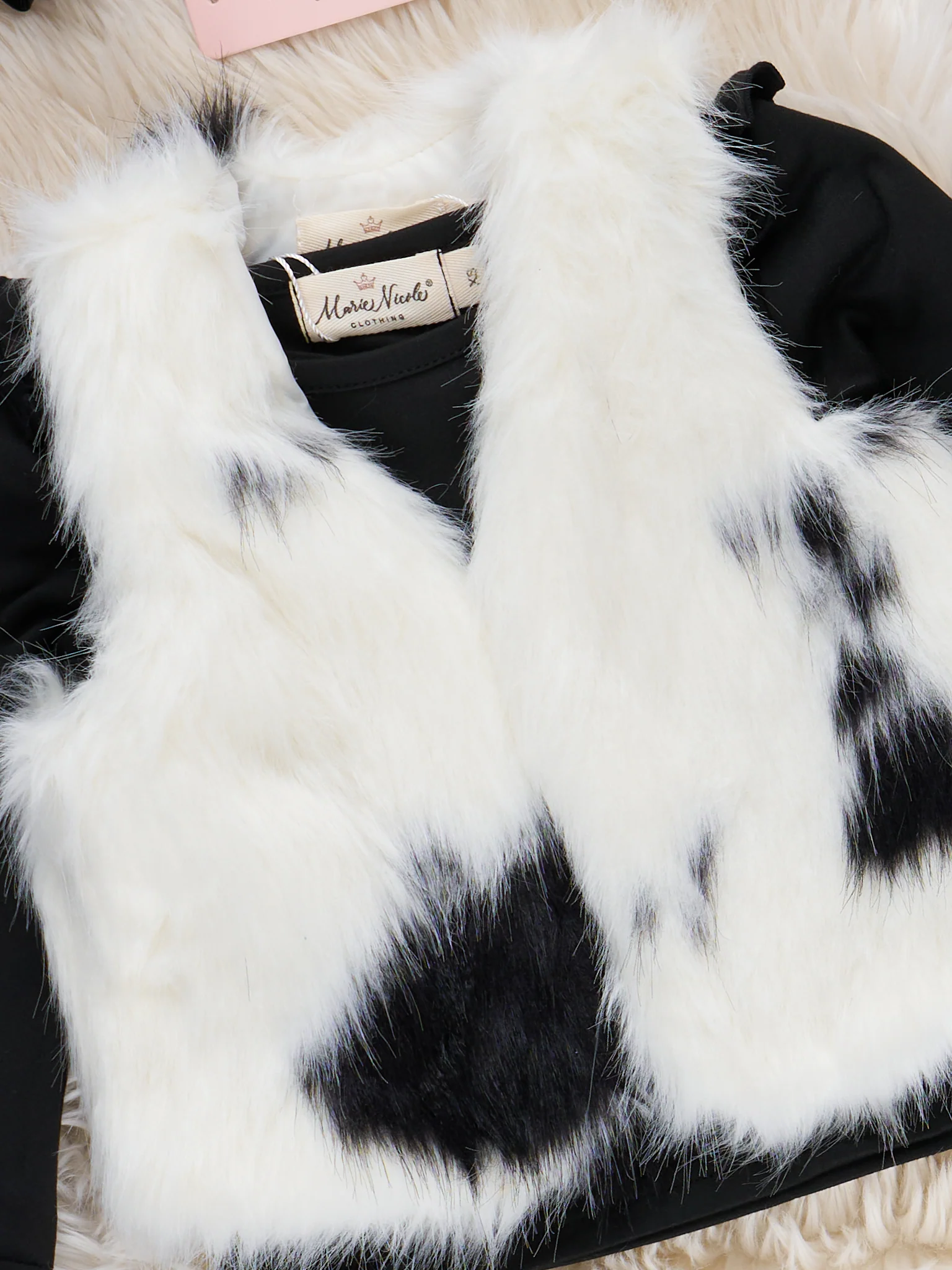 Modern Safari Fur Vest & Shirt Set - Image 2