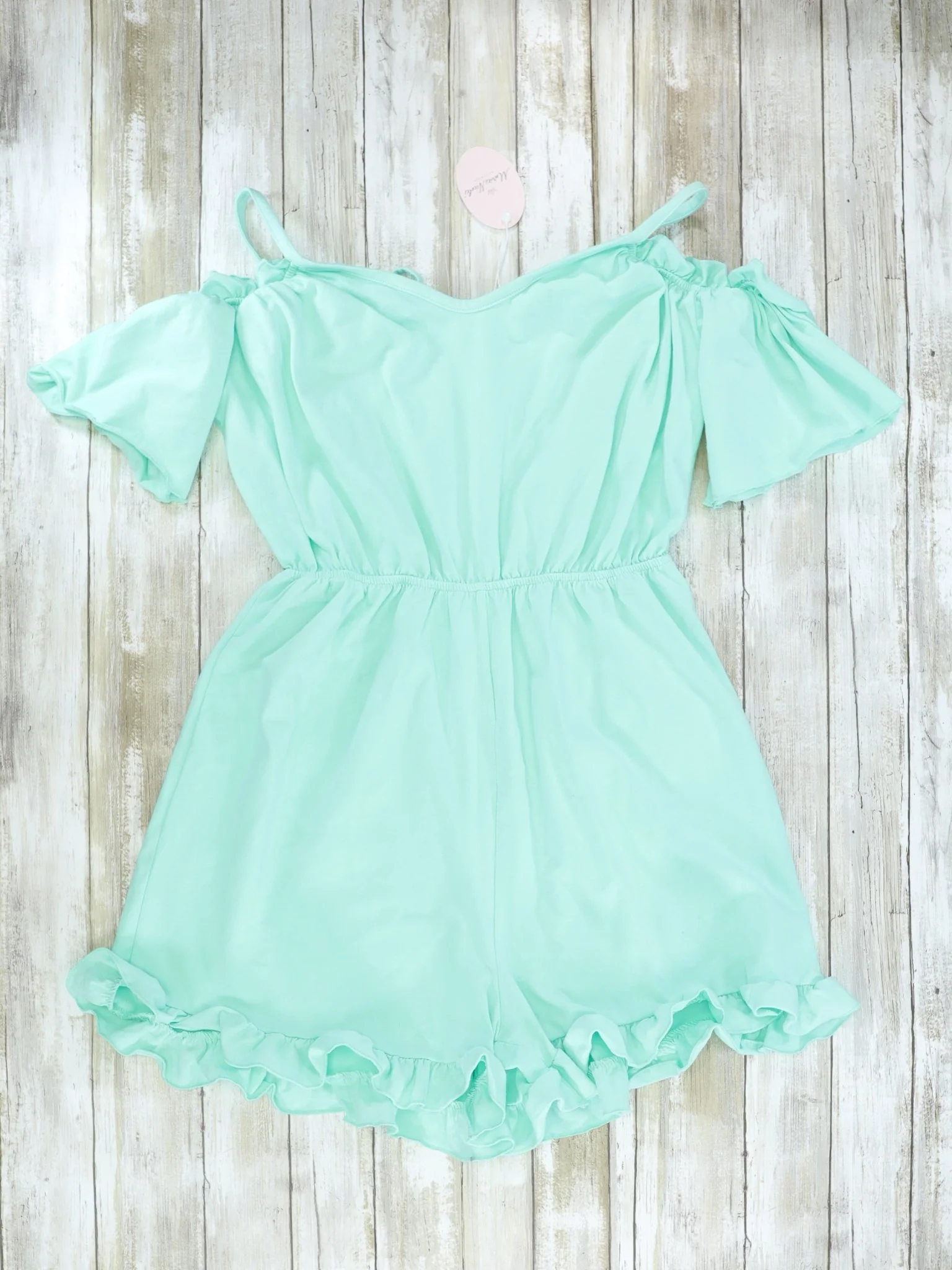 Mom & Me Mint Halter Rompers - Image 3