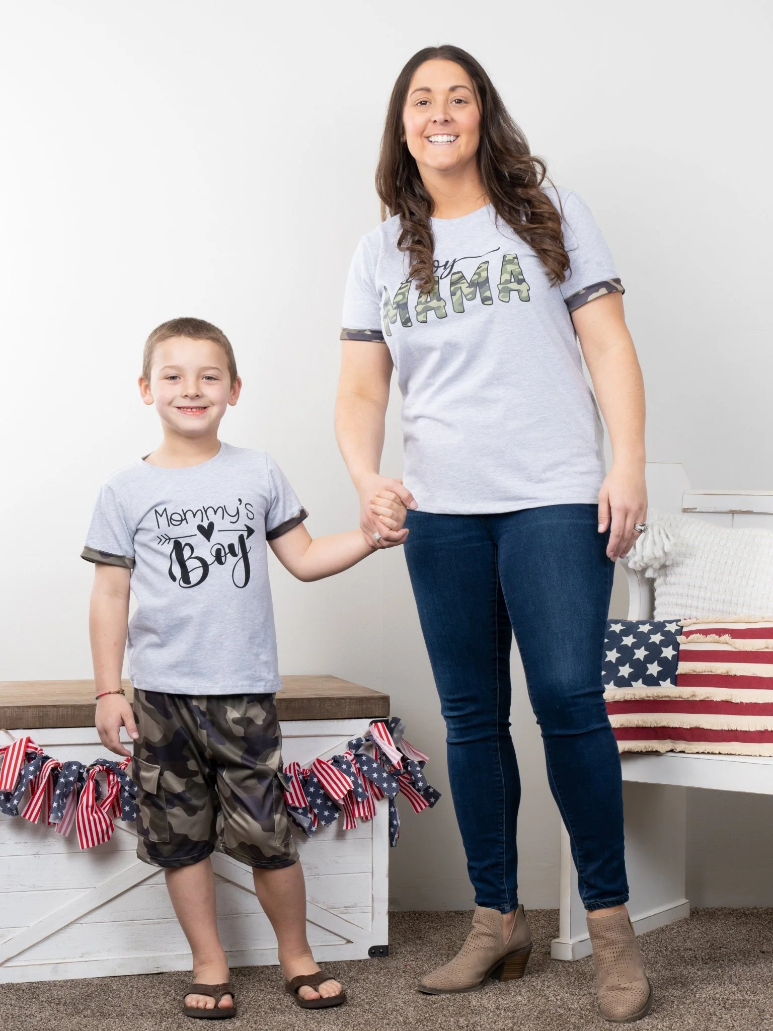 Mom & Me "Boy Mama" Camo Shirt - Image 2