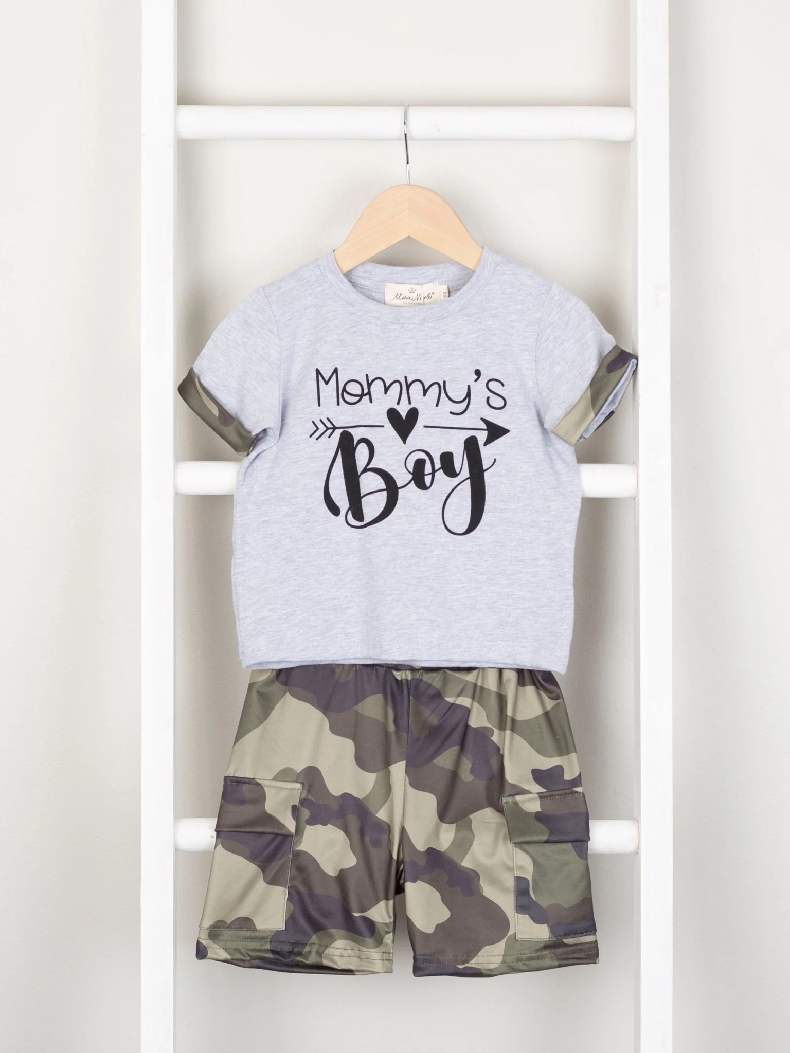 Mom & Me "Boy Mama" Camo Shirt - Image 5