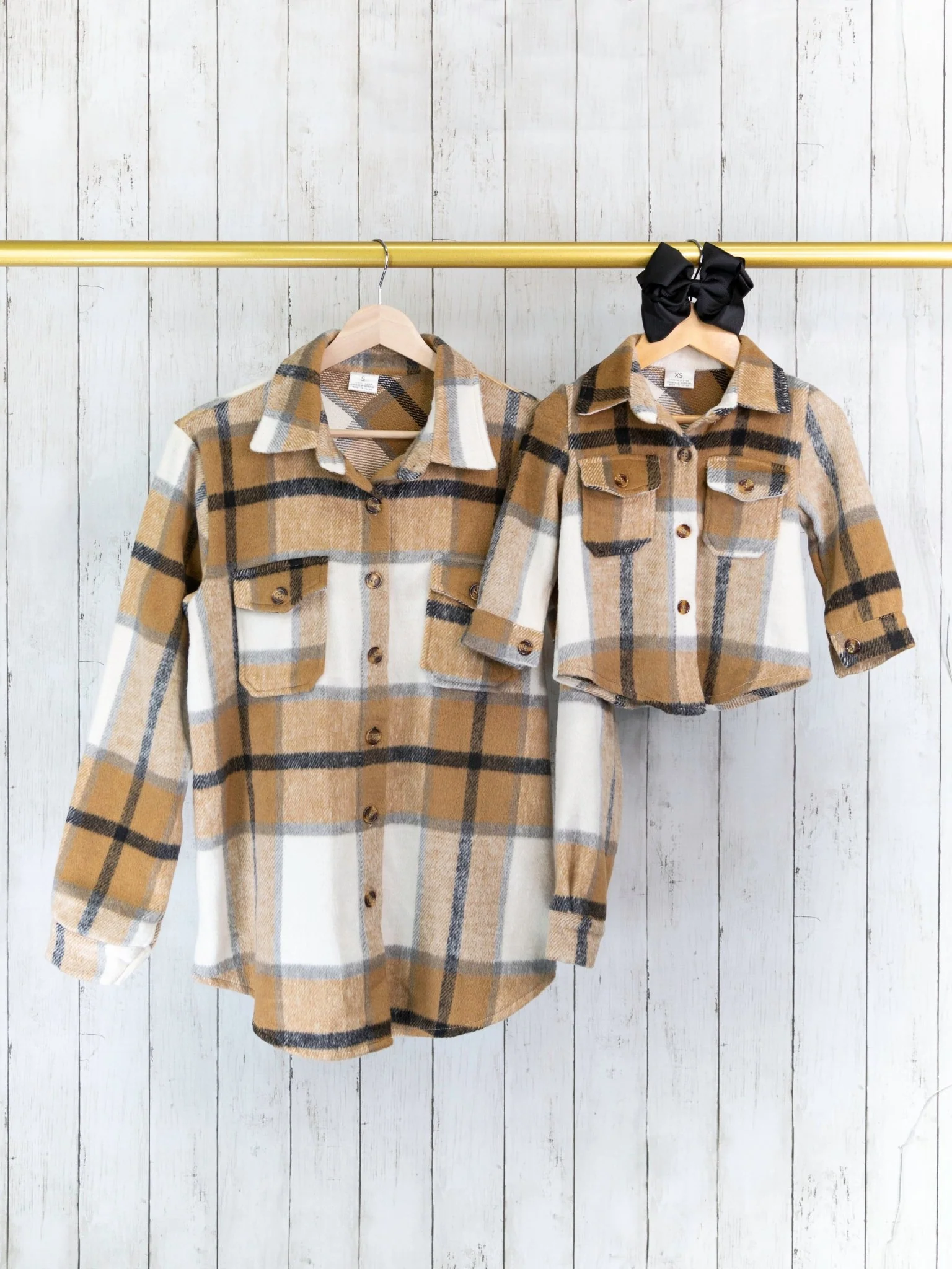Mom & Me Brown & Cream Flannel - Image 2