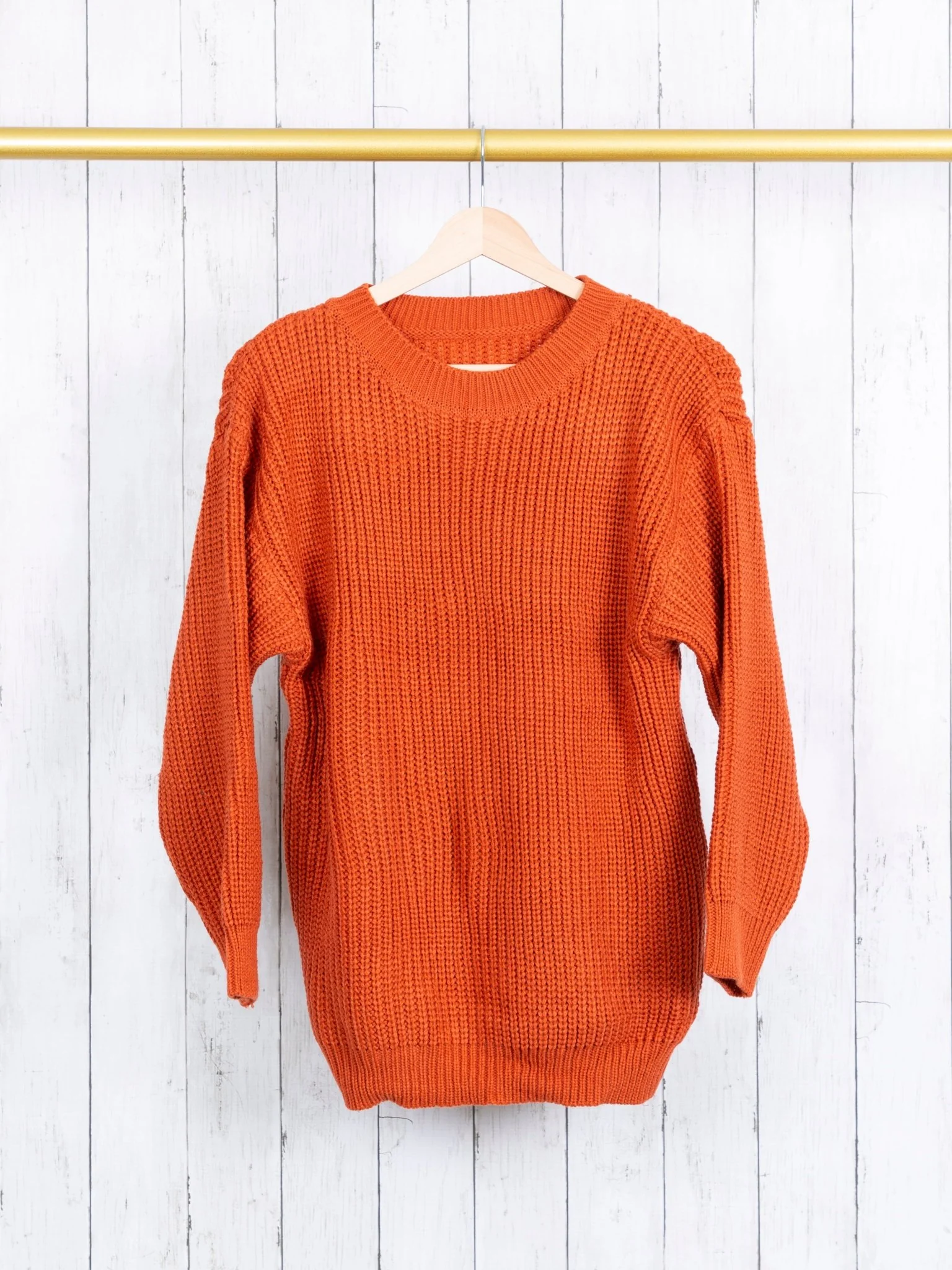 Mom & Me Burnt Orange Sweater - Image 3