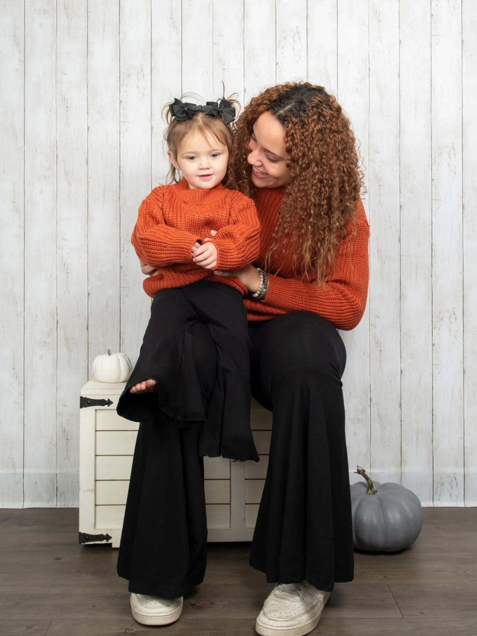 Mom & Me Burnt Orange Sweater - Image 4