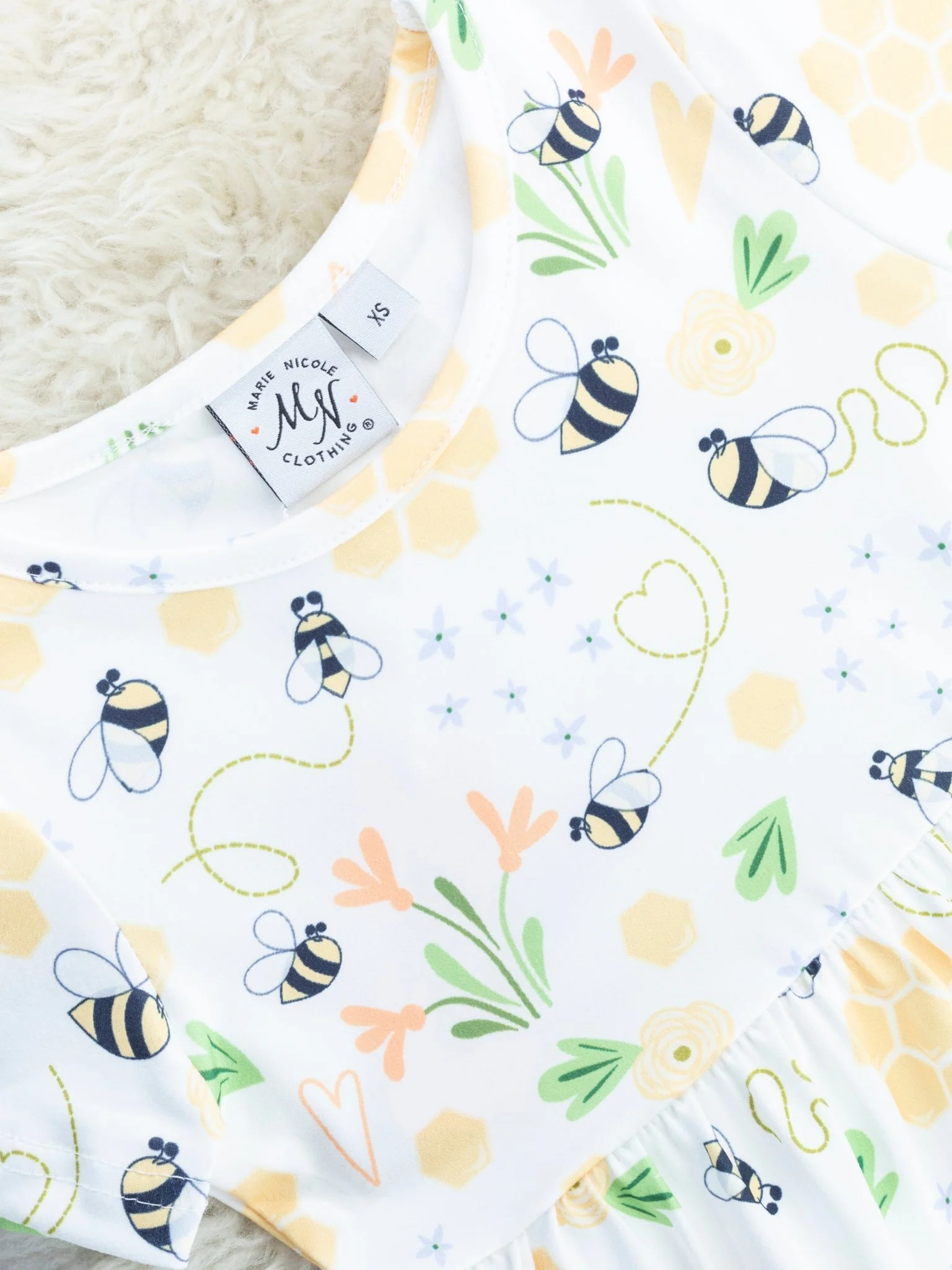 Mom & Me Busy Bee Tiered Dress - Image 7