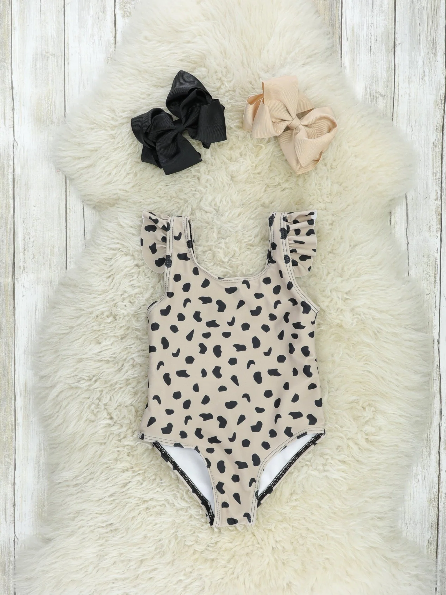 Mom & Me Cheetah Ruffle One-Piece Swimsuit - Image 2