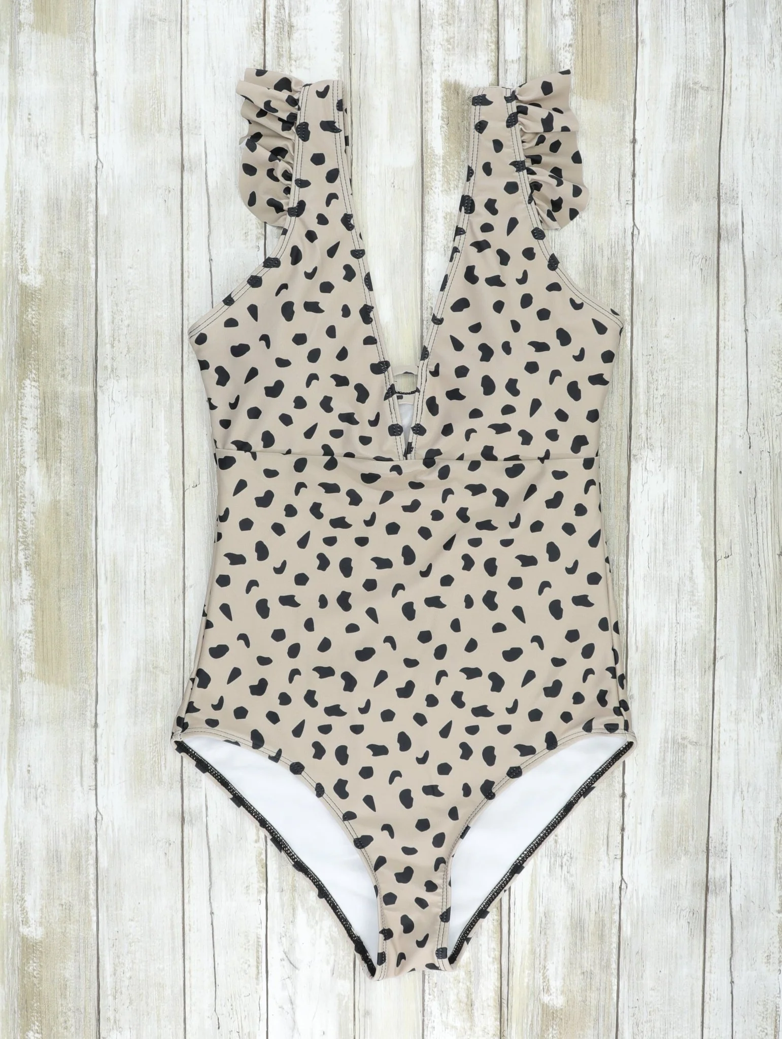 Mom & Me Cheetah Ruffle One-Piece Swimsuit - Image 4