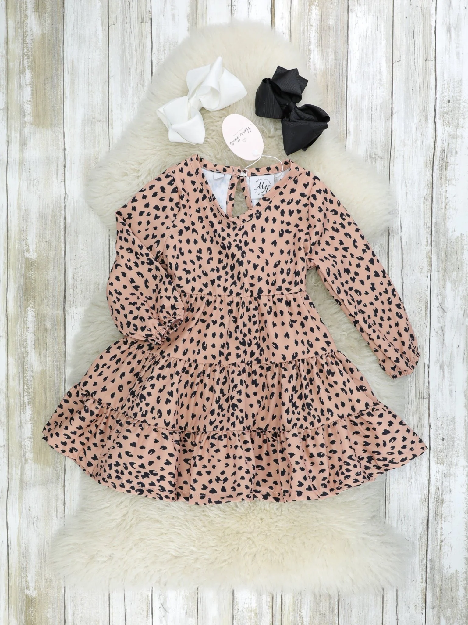Mom & Me Cheetah Tie Dress & Romper - Image 3