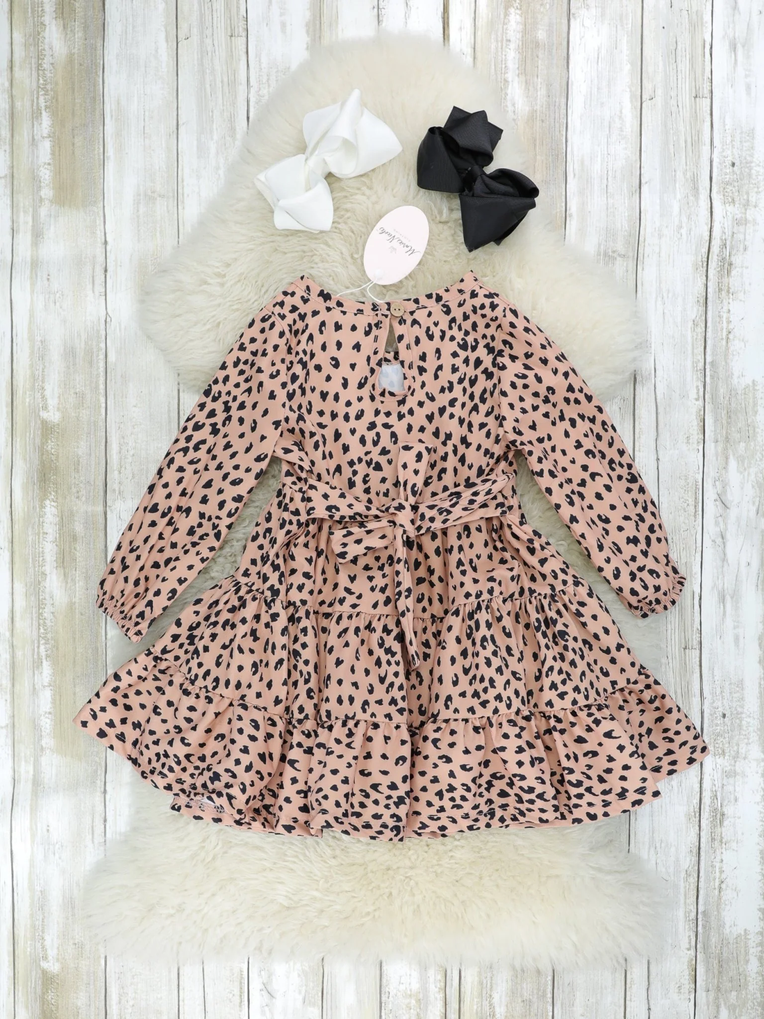 Mom & Me Cheetah Tie Dress & Romper - Image 4