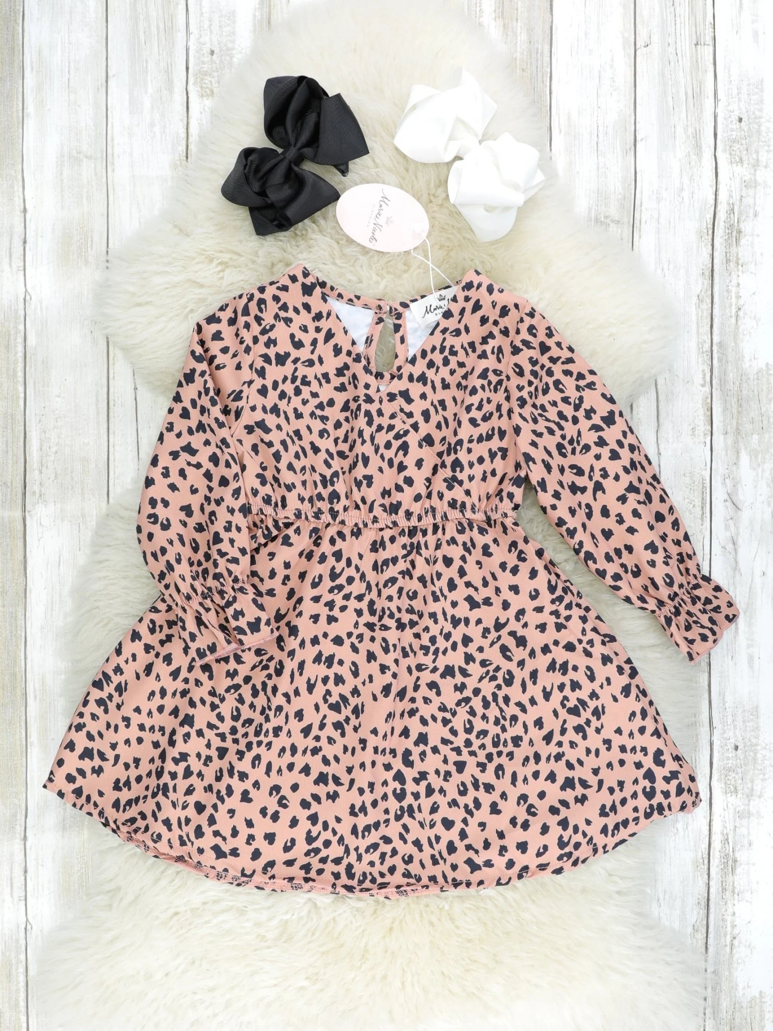 Mom & Me Cheetah V-Neck Dress