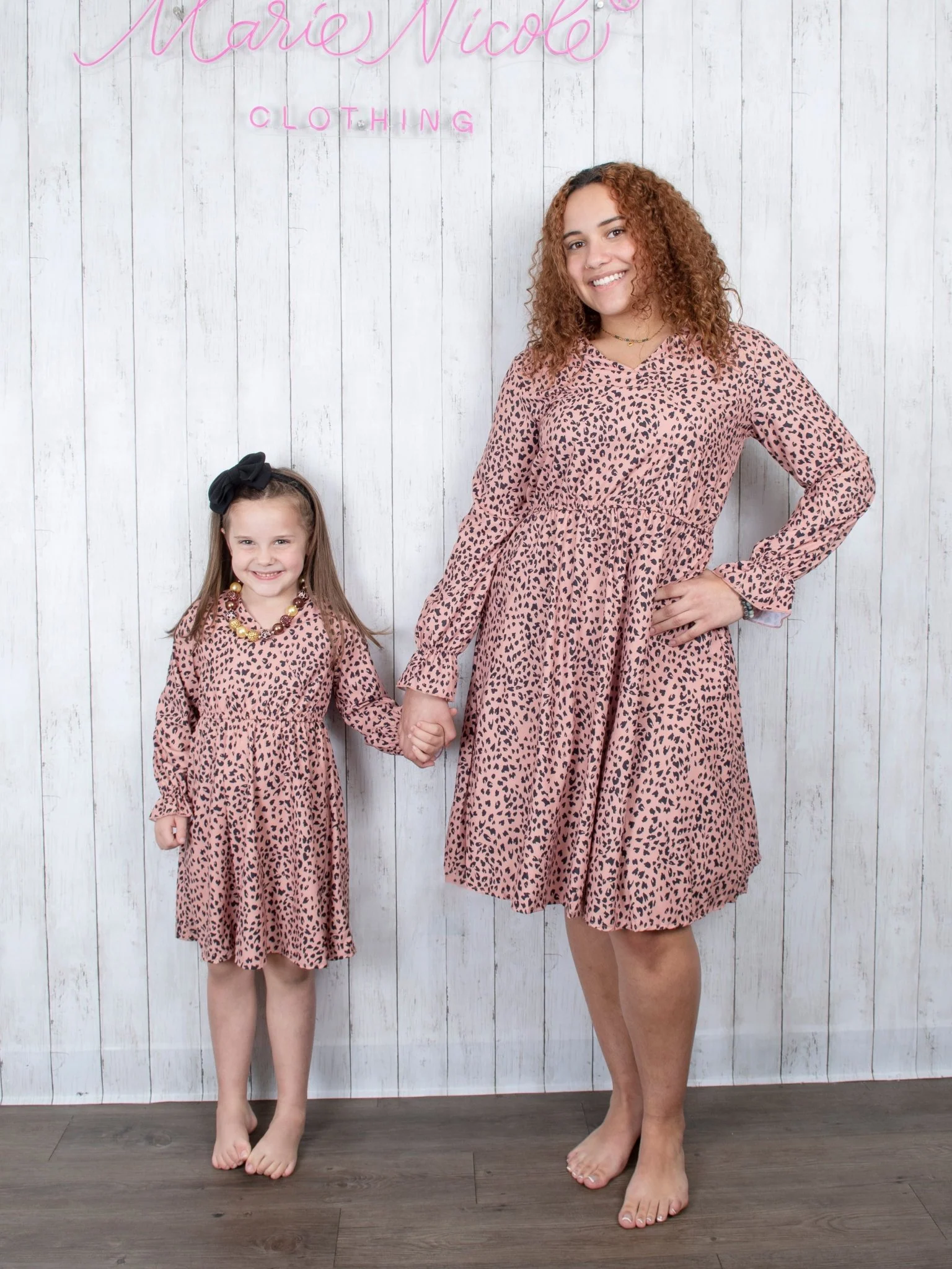 Mom & Me Cheetah V-Neck Dress - Image 6