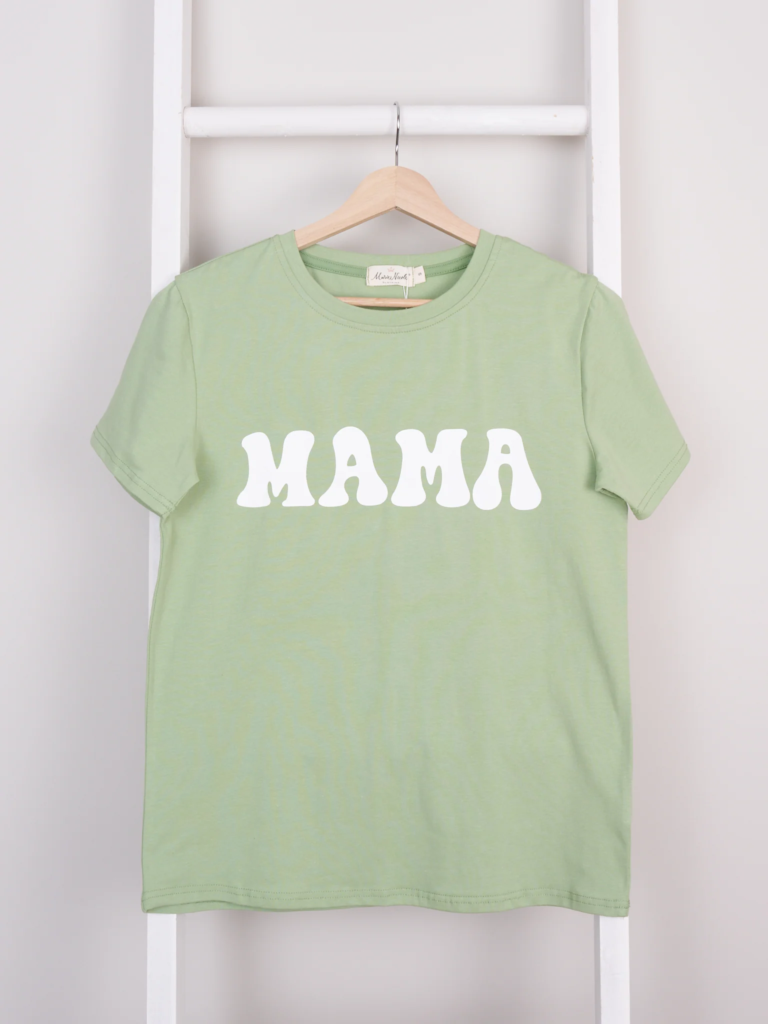 Mom & Me Green "Mama/ Little Man" Graphic Shirt & Romper - Image 4