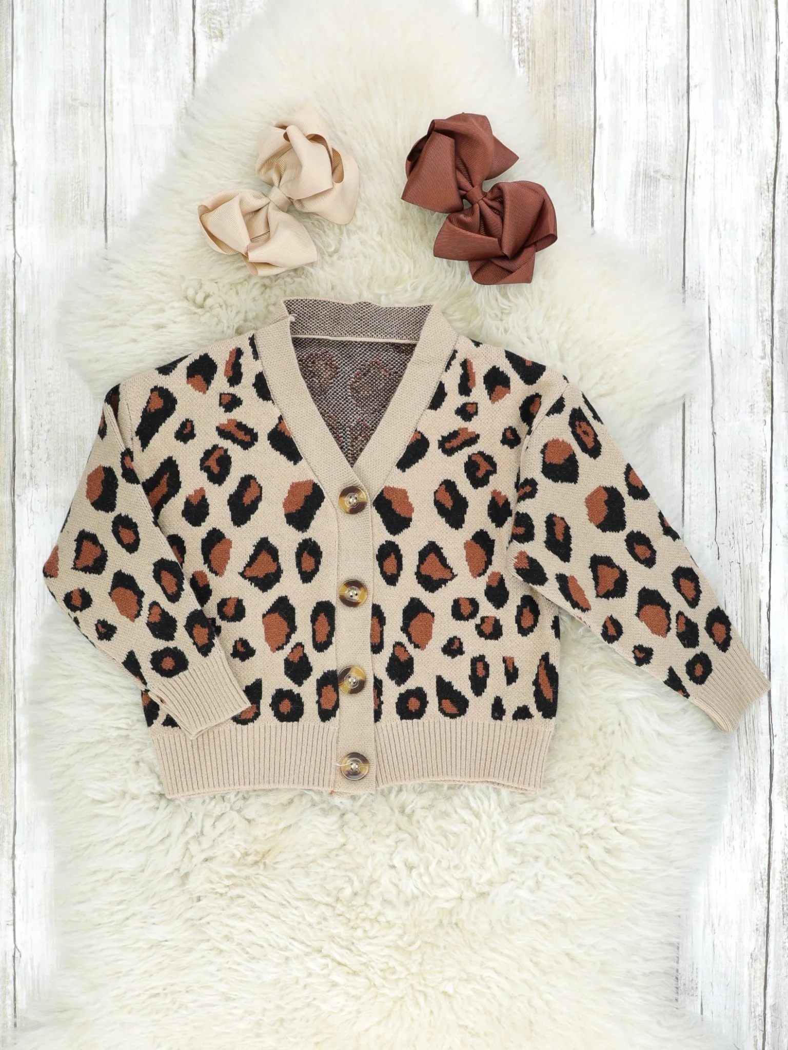 Mom & Me Leopard Cardigan Sweater - Image 2