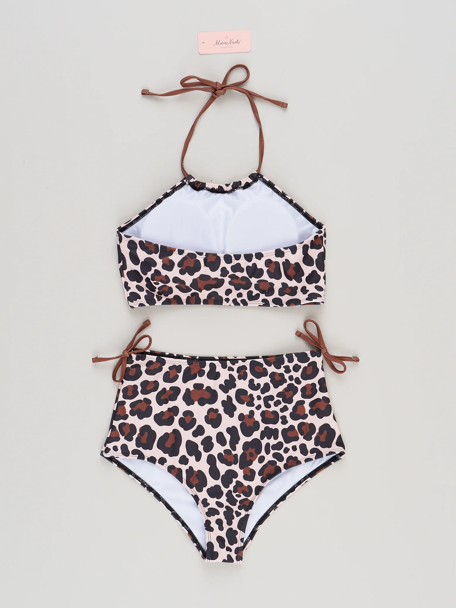 Mom & Me Leopard Halter Swimsuit - Image 4