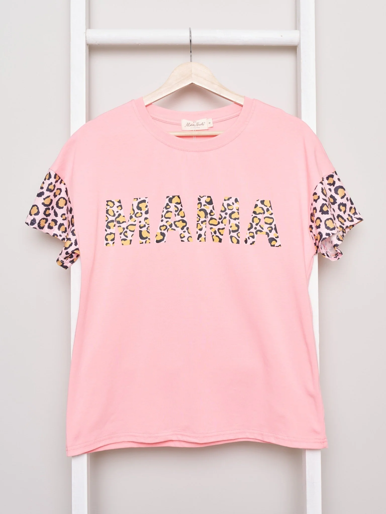 Mom & Me Leopard "Mama's Girl" Shirt & Bubble - Image 4
