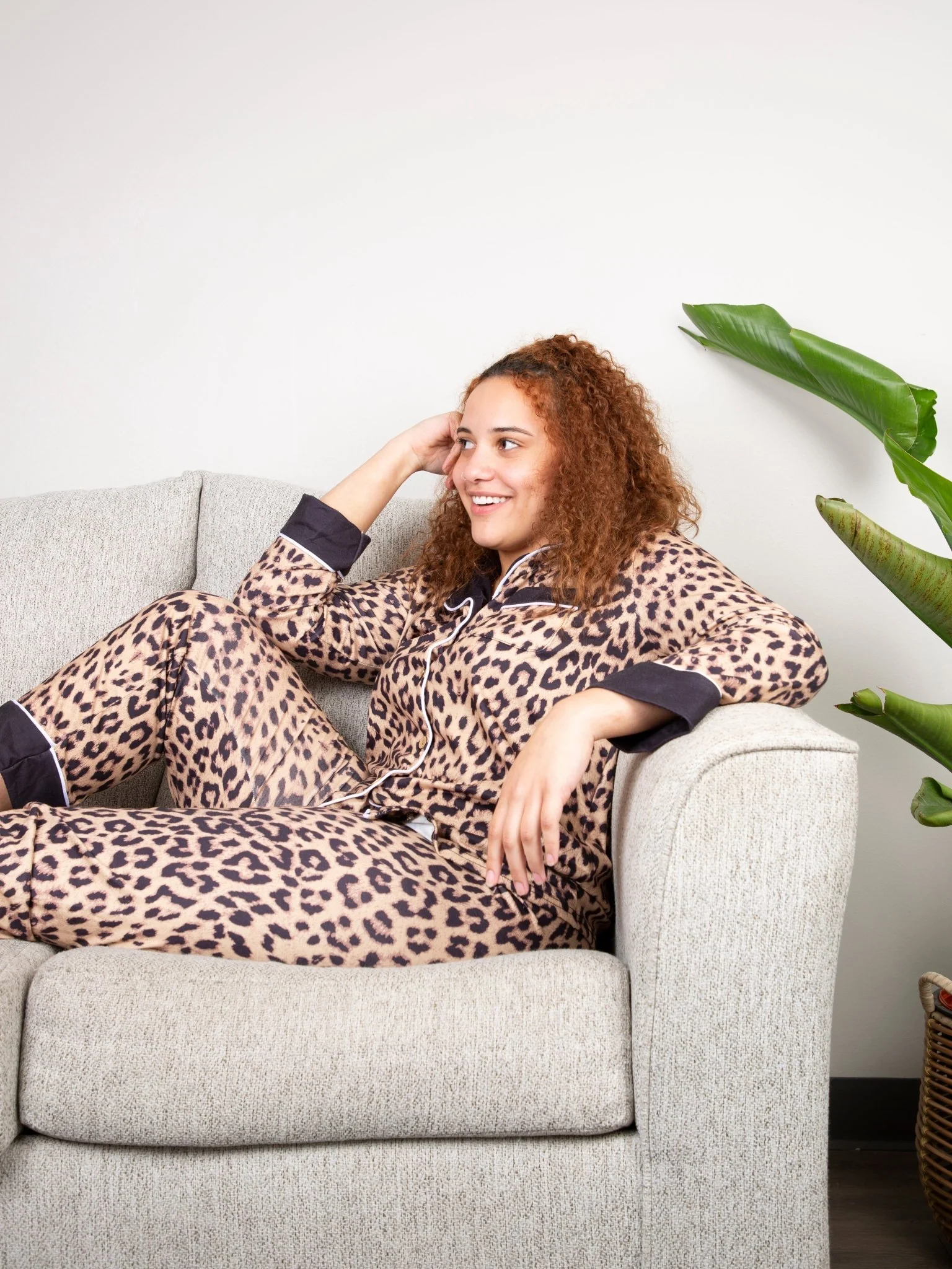 Mom & Me Leopard Print Pocket Pajama Set - Image 5