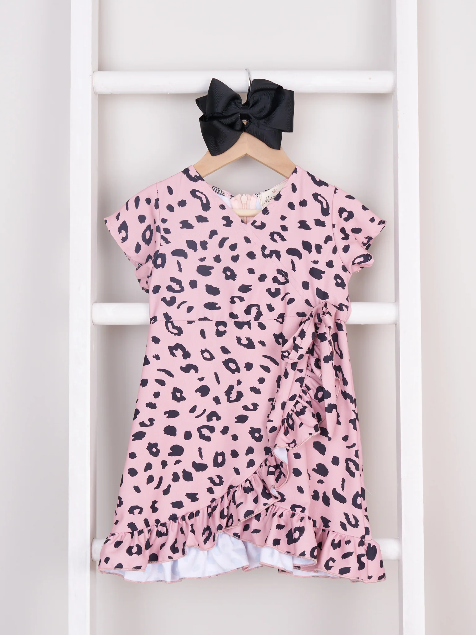 Mom & Me Leopard Ruffle Bow Dress - Image 2