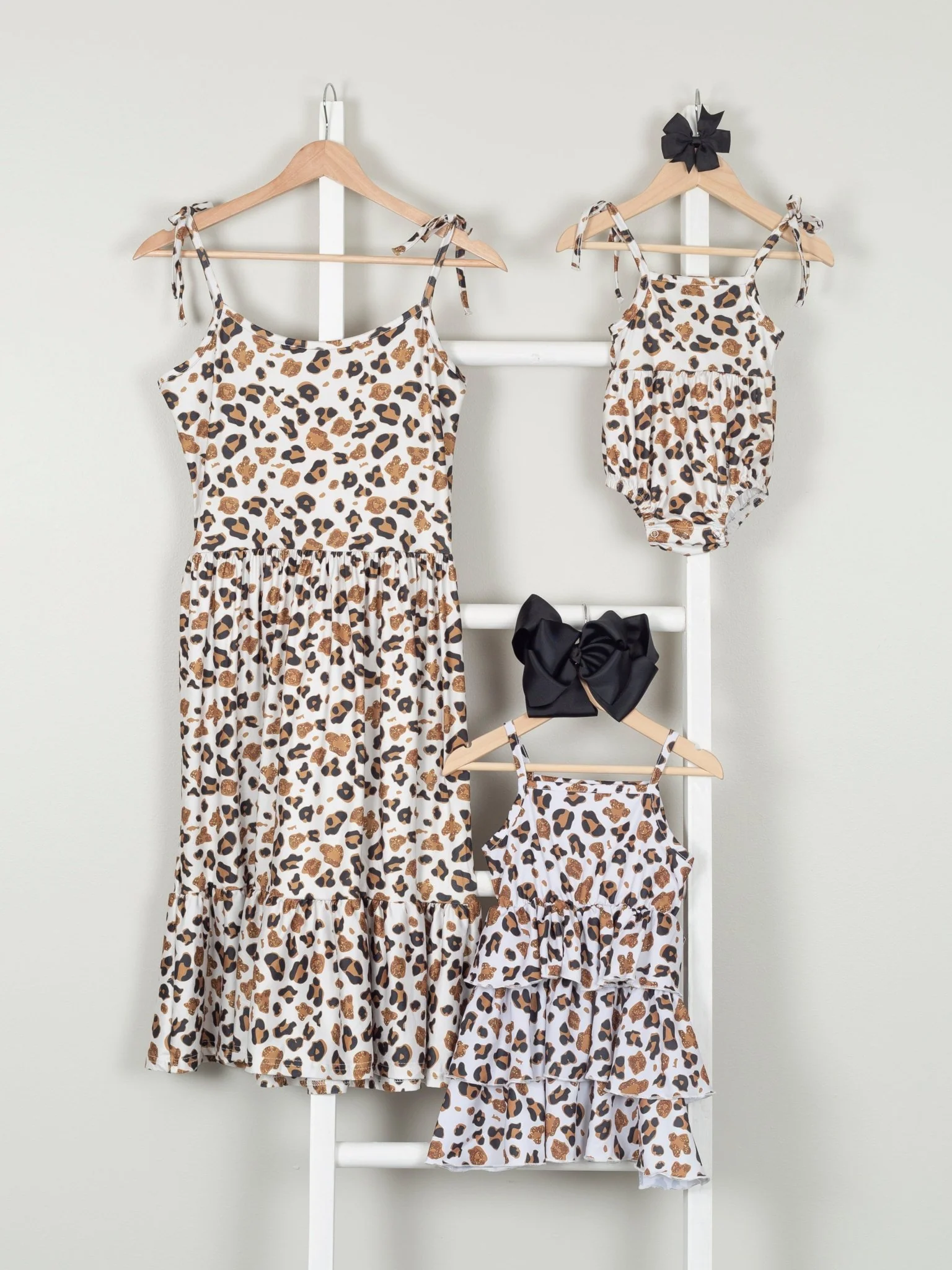 Mom & Me Leopard Ruffle Dress & Romper