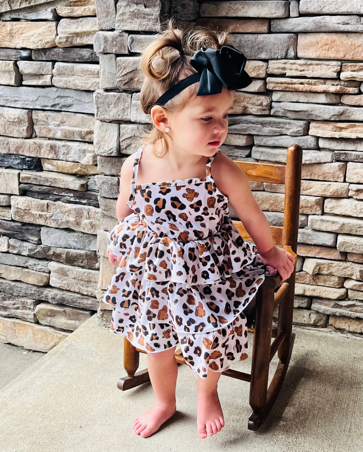 Mom & Me Leopard Ruffle Dress & Romper - Image 8