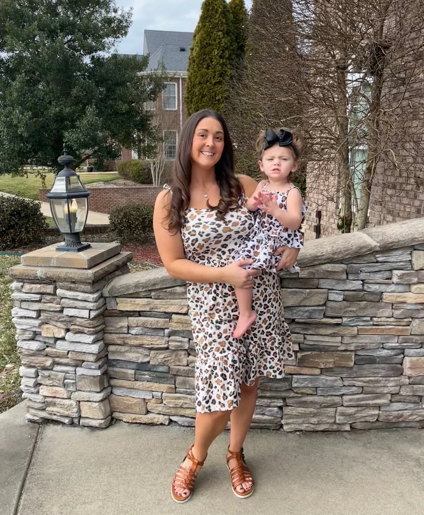 Mom & Me Leopard Ruffle Dress & Romper - Image 9