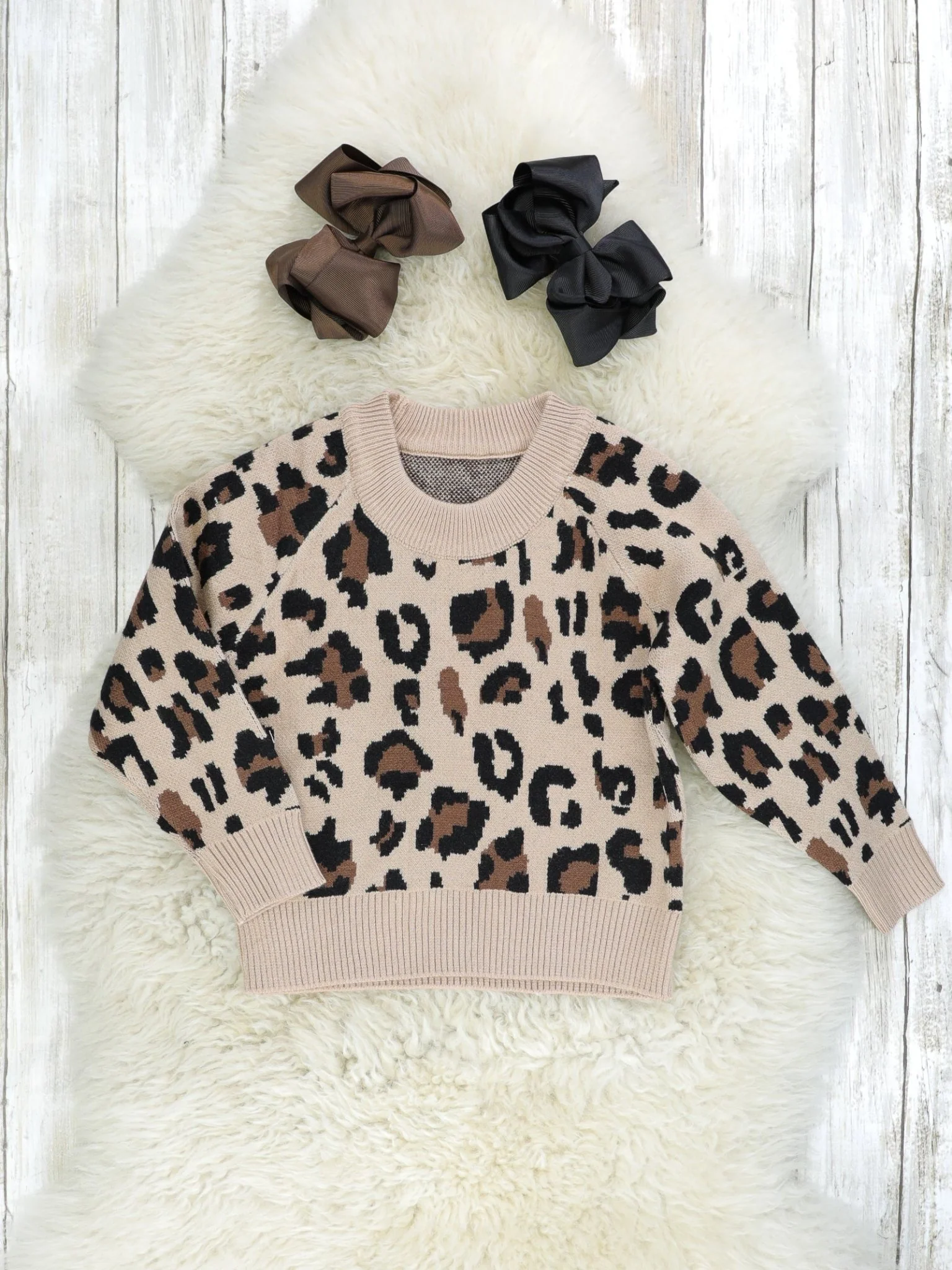 Mom & Me Leopard Sweater