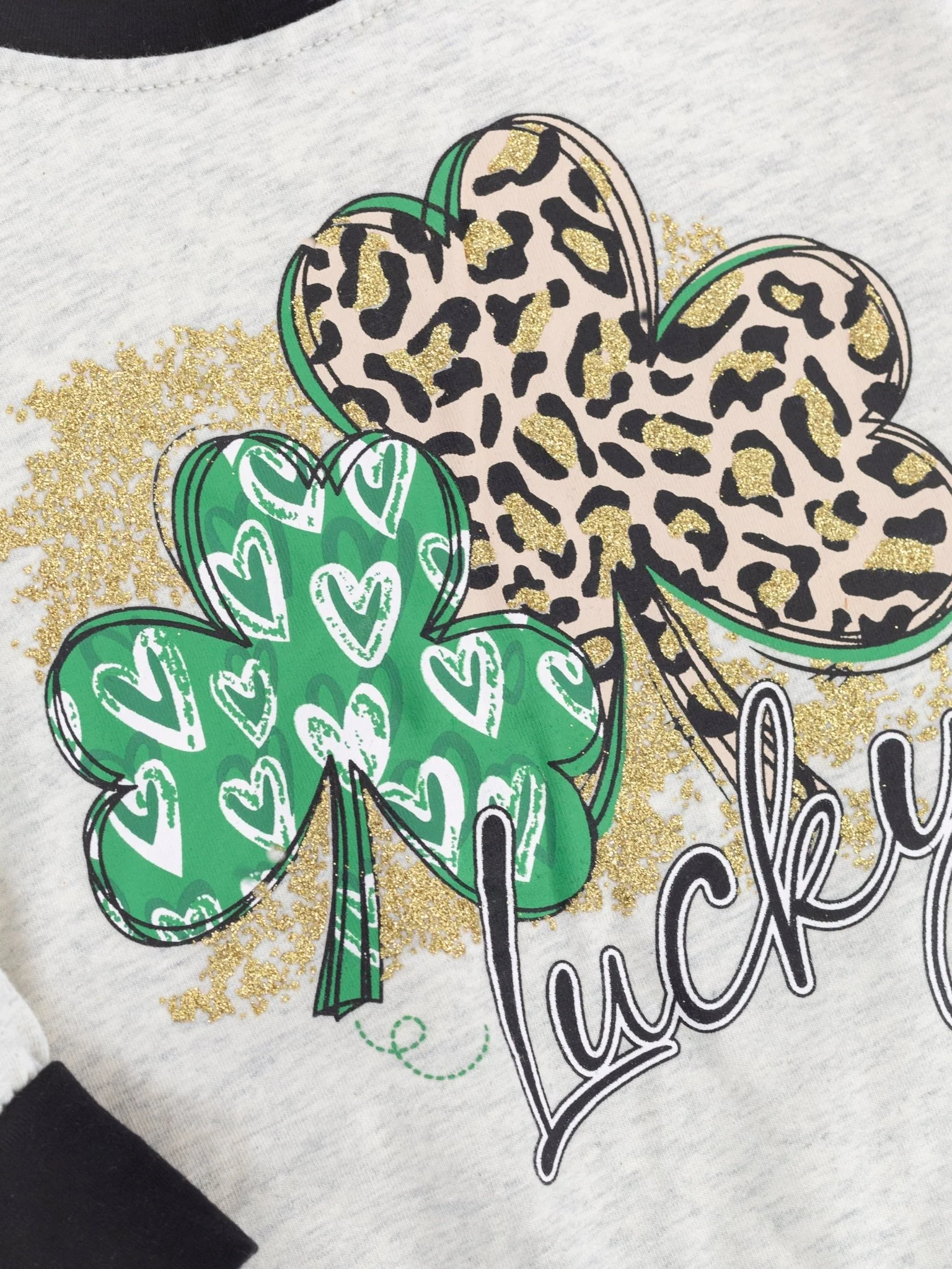 Mom & Me "Lucky" Leopard Clover Shirt - Image 3